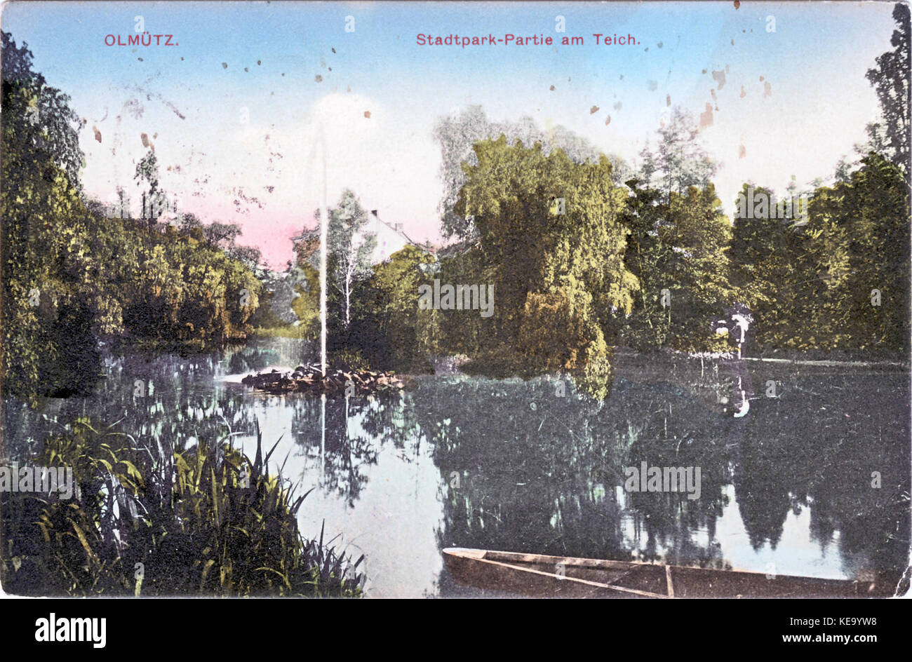 Lake à Olomouc, photo historique Banque D'Images