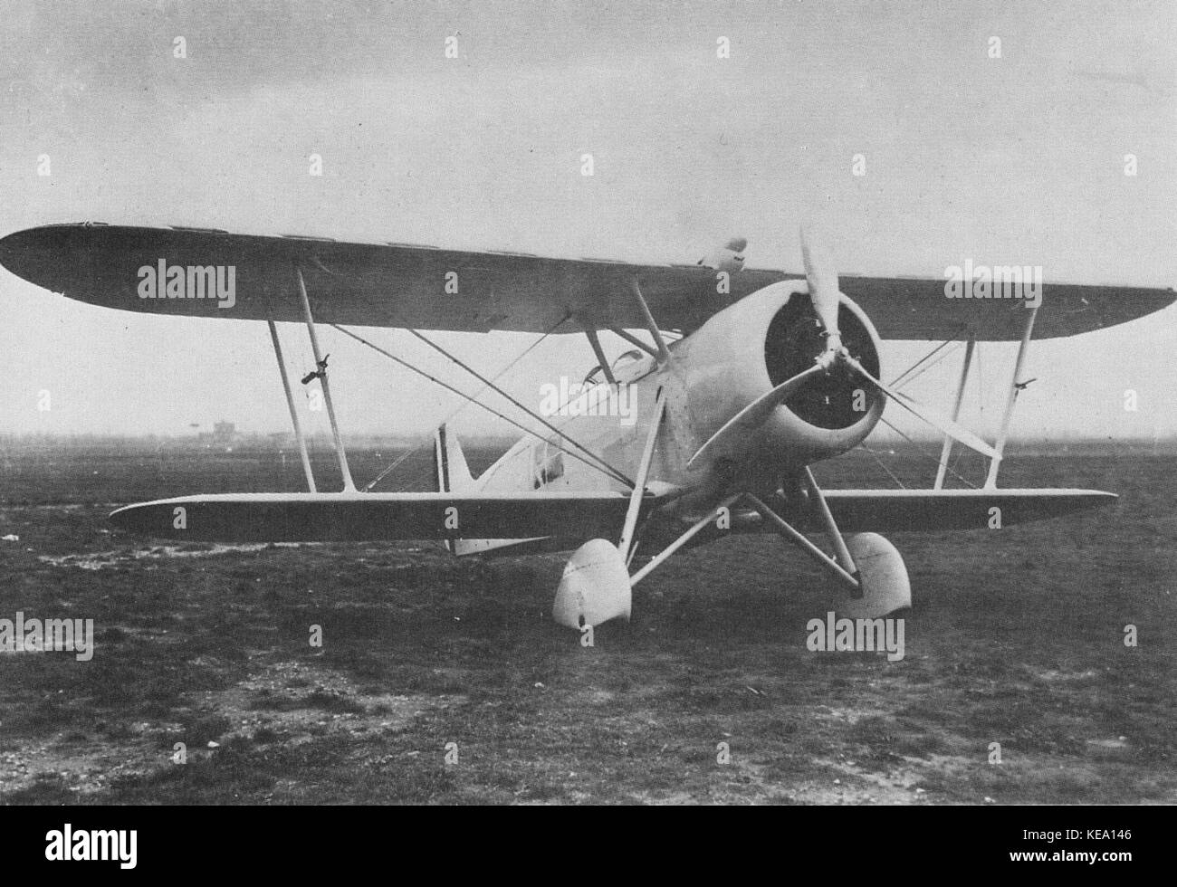Un avion militaire, l'IMAM RO.37bis, utilisé au début de la seconde Guerre mondiale, un avion italien de reconnaissance et de bombardier léger. Cet avion a joué un rôle dans le combat aérien pendant les années 1930 et 1940 Banque D'Images