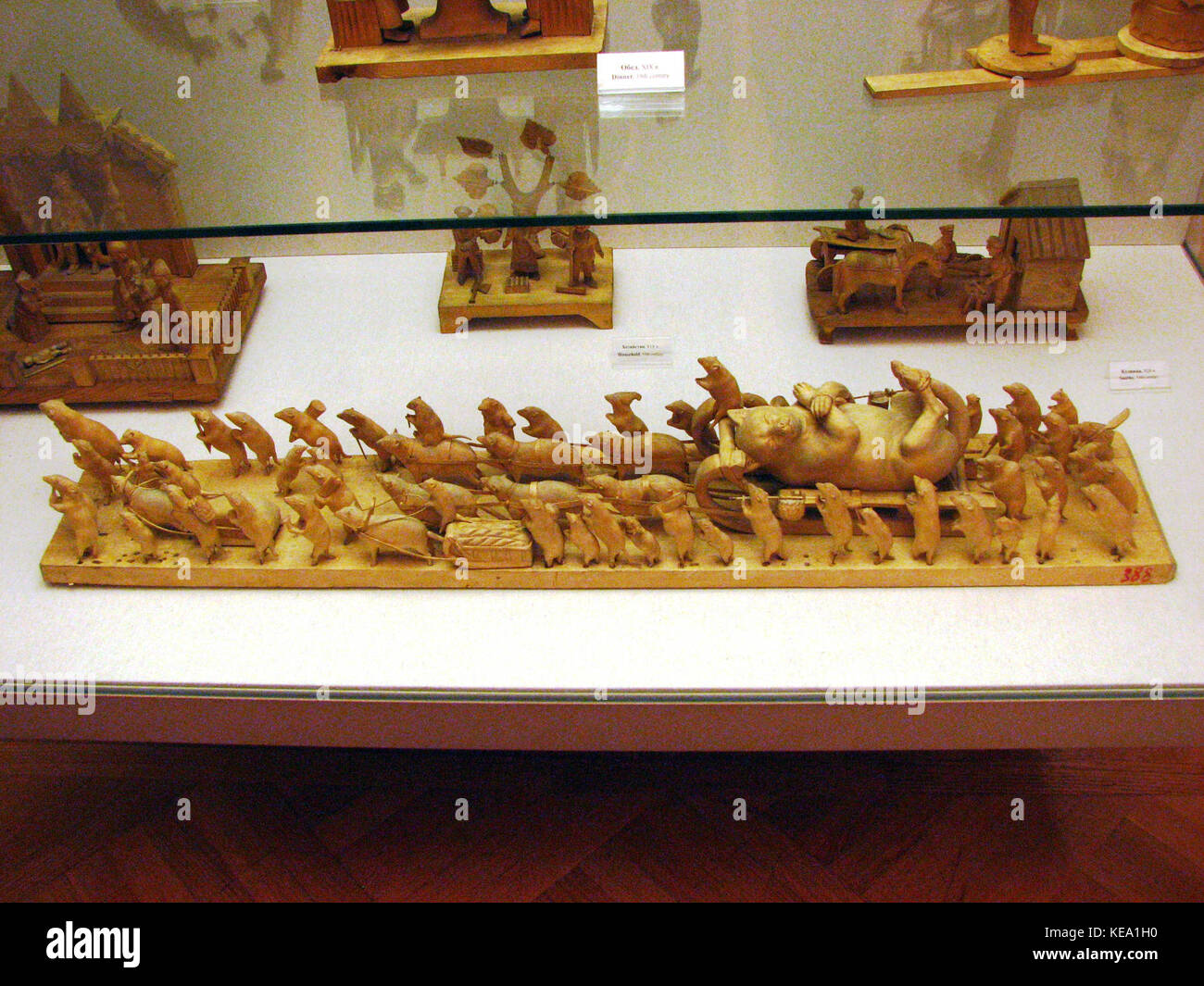 Les souris l'inhumation d'un Cat 01 Banque D'Images