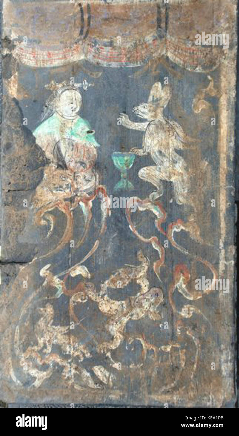 Peintures des tombes de la dynastie Xin Banque D'Images