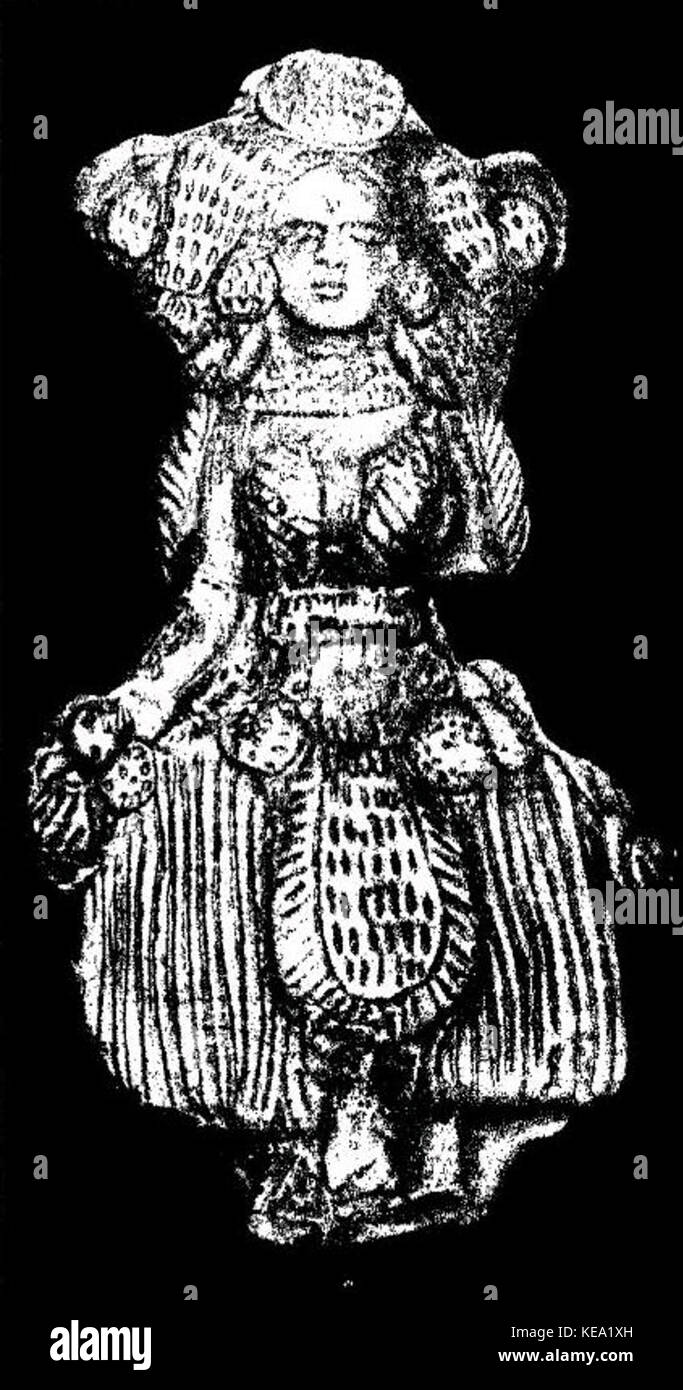 Bulandi Bagh figure féminine période Sunga Banque D'Images