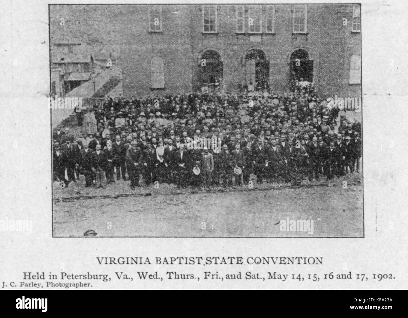 Virginia Baptist State Convention 1902 Banque D'Images