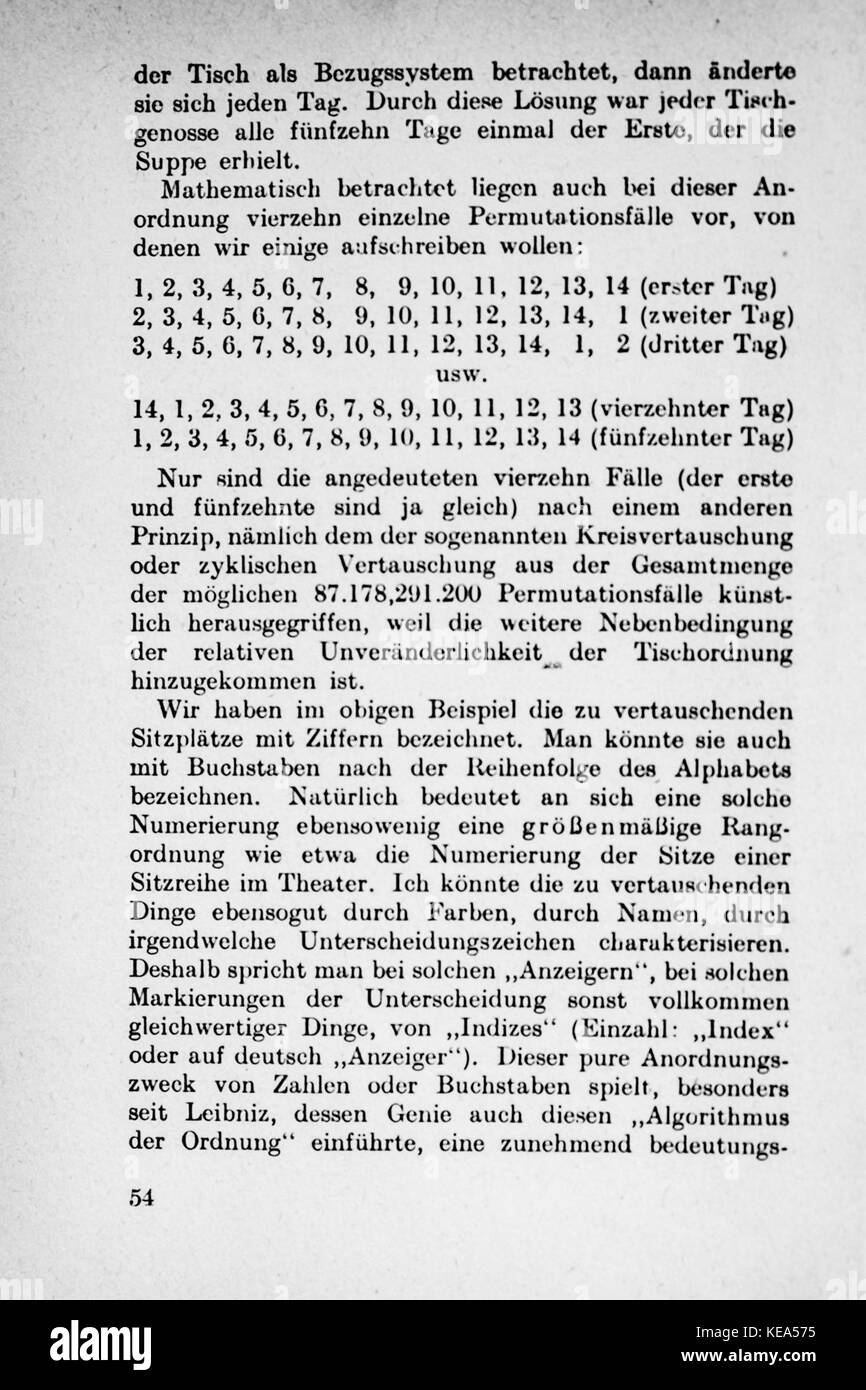 Vom Einmaleins zum partie intégrante Seite 054 Banque D'Images