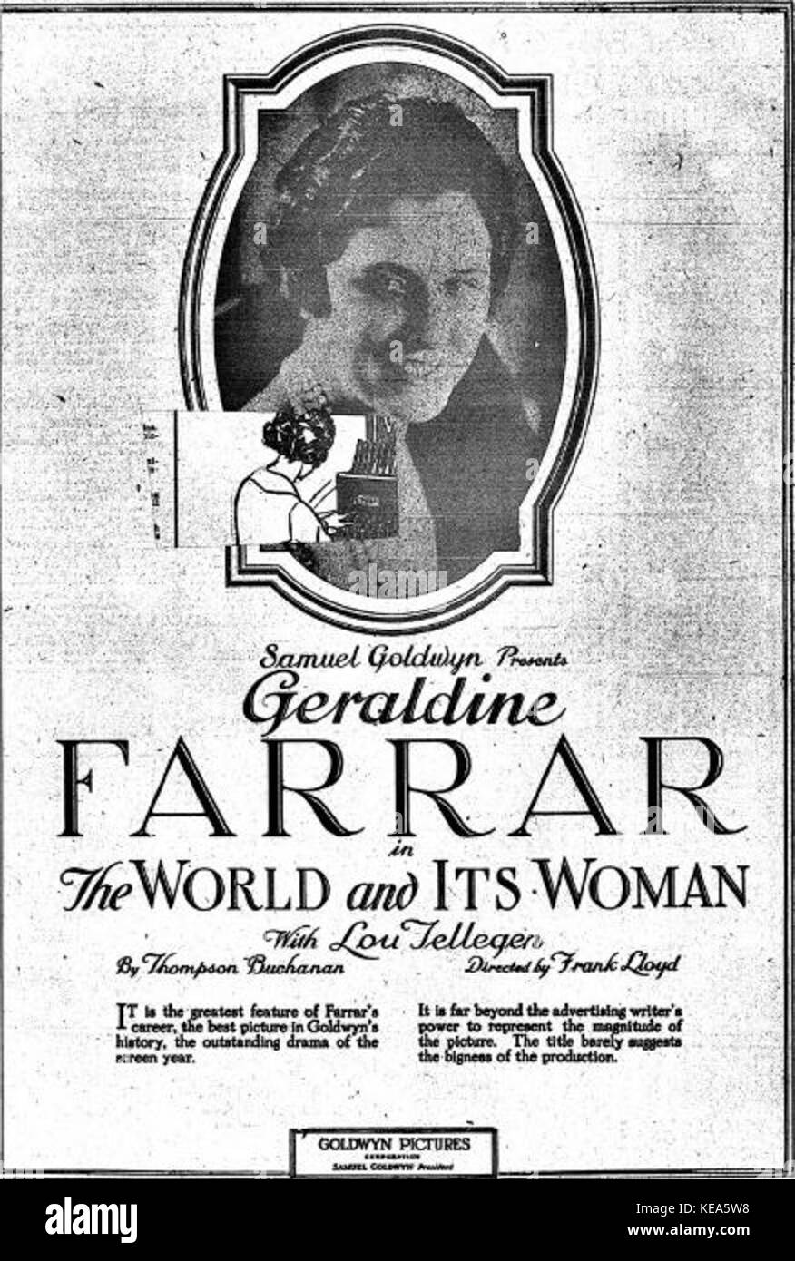 « Le monde et sa femme » est une œuvre de 1919 explorant probablement des thèmes sociaux, culturels ou politiques, se concentrant éventuellement sur le genre, les rôles des femmes ou les perspectives mondiales de l'époque. Banque D'Images