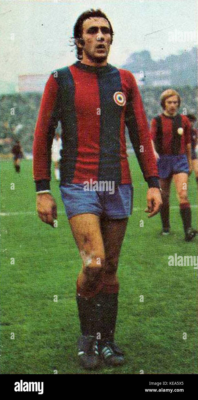 Mauro Bellugi FC Bologne 1974 75 Banque D'Images