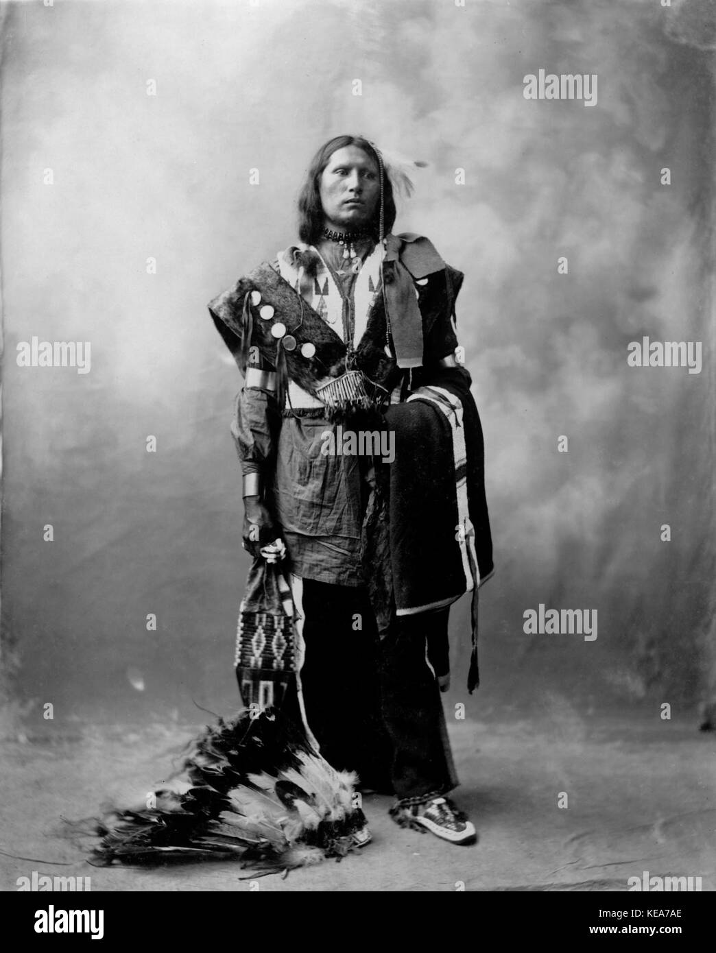 Thomas American Horse, Sioux Oglala, par Heyn, Photo 1899 Banque D'Images