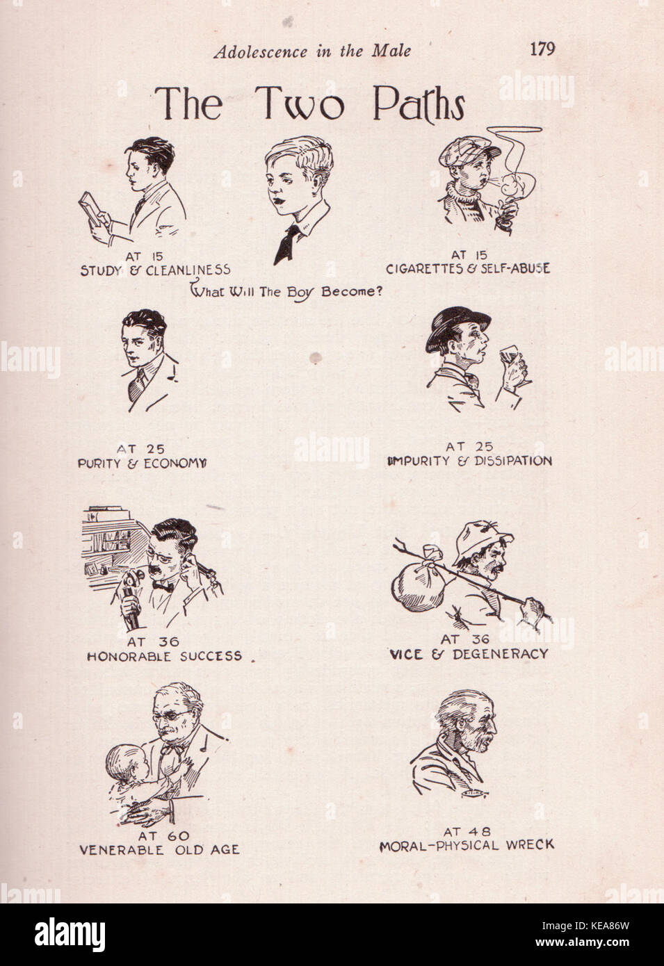 Les deux voies Banque D'Images