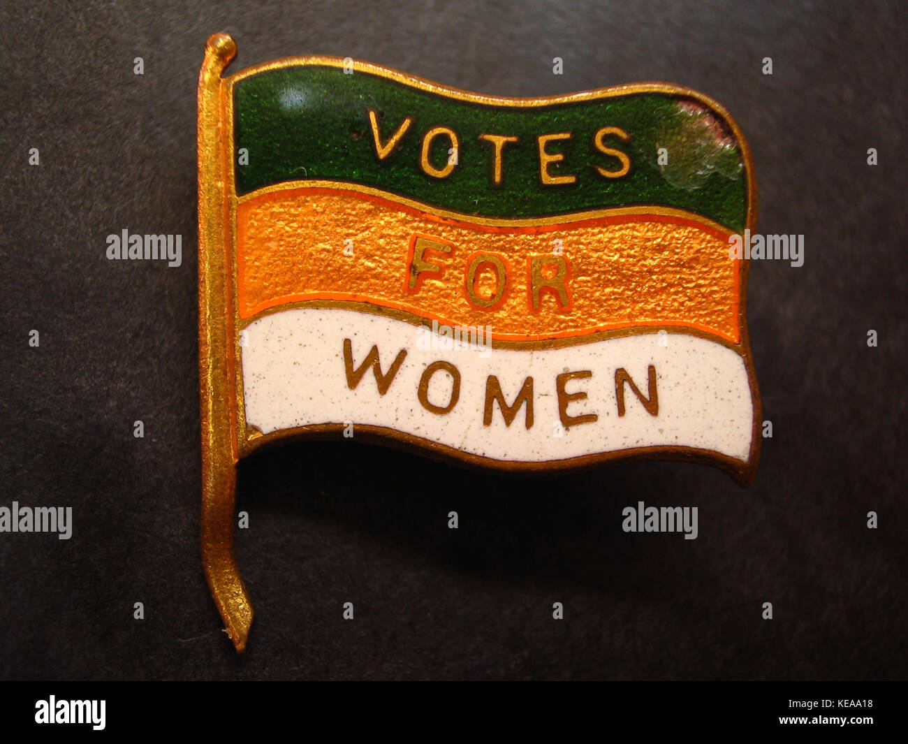Le vote des femmes l'épinglette (Nancy) Banque D'Images