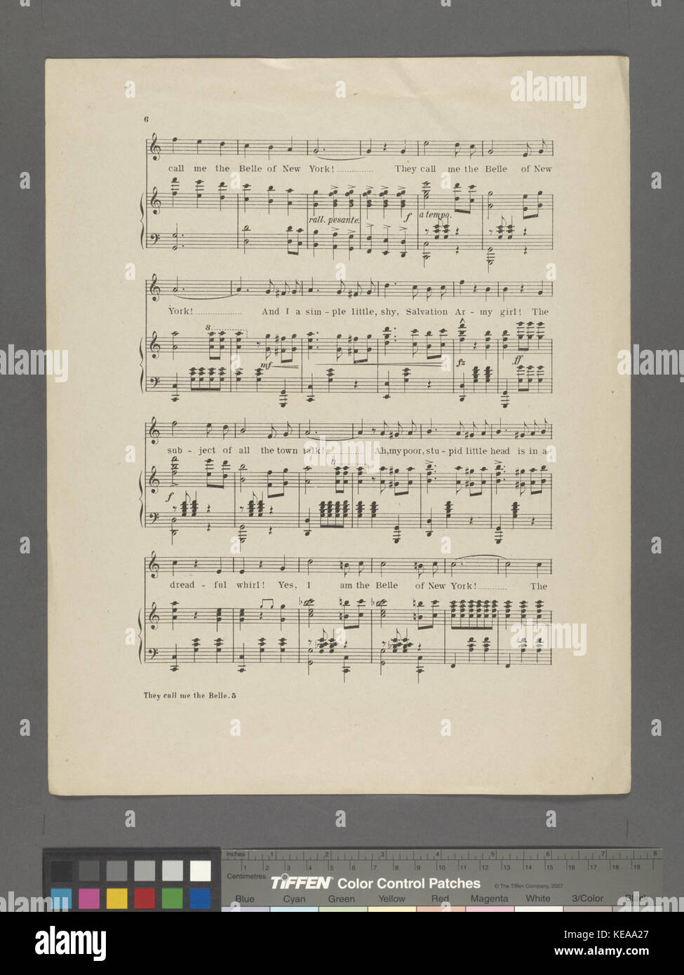 On m'appelle la Belle de New York (NYPL Hadès 6101691819209) Banque D'Images