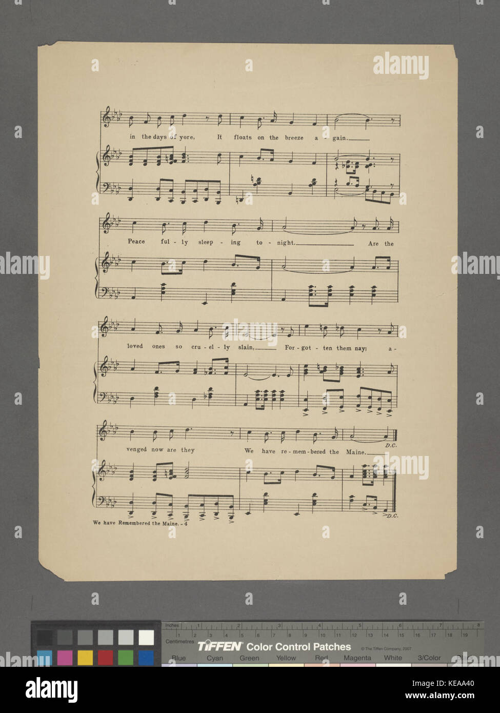 Nous avons rappelé le Maine (NYPL Hadès 6101841819368) Banque D'Images