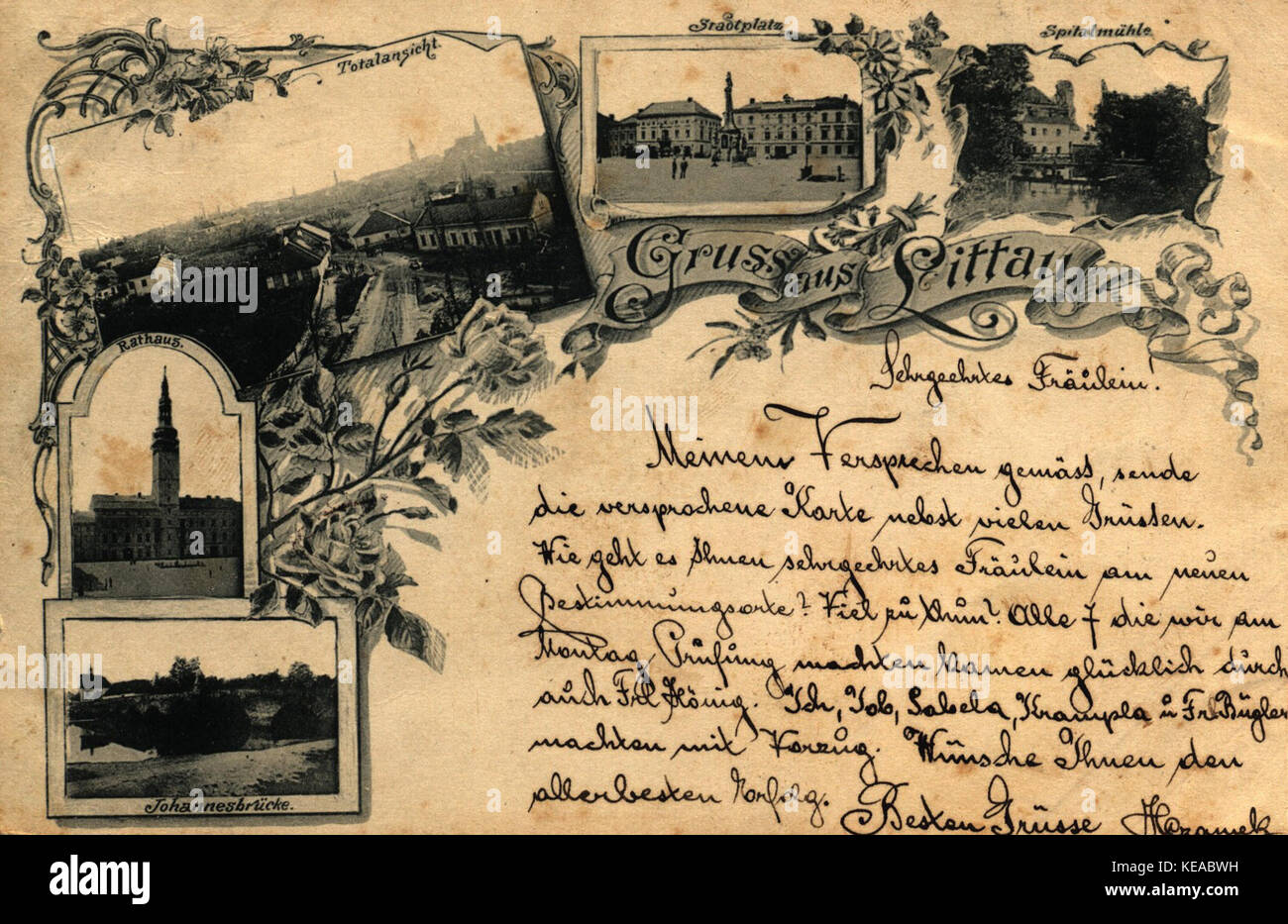 Litovel 1895 Banque D'Images