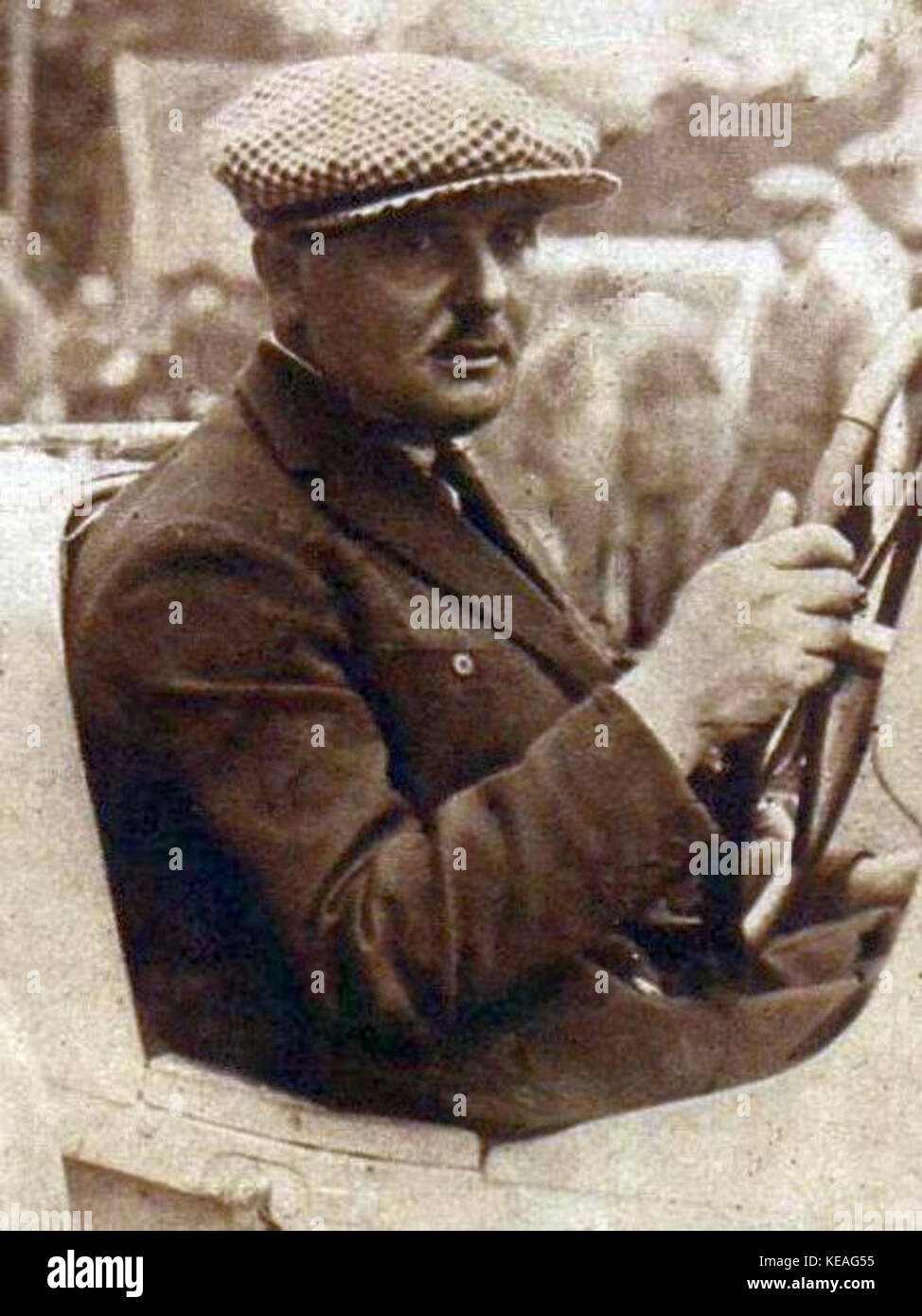 Albert Divo, vainqueur de la Targa Florio en 1928 Banque D'Images