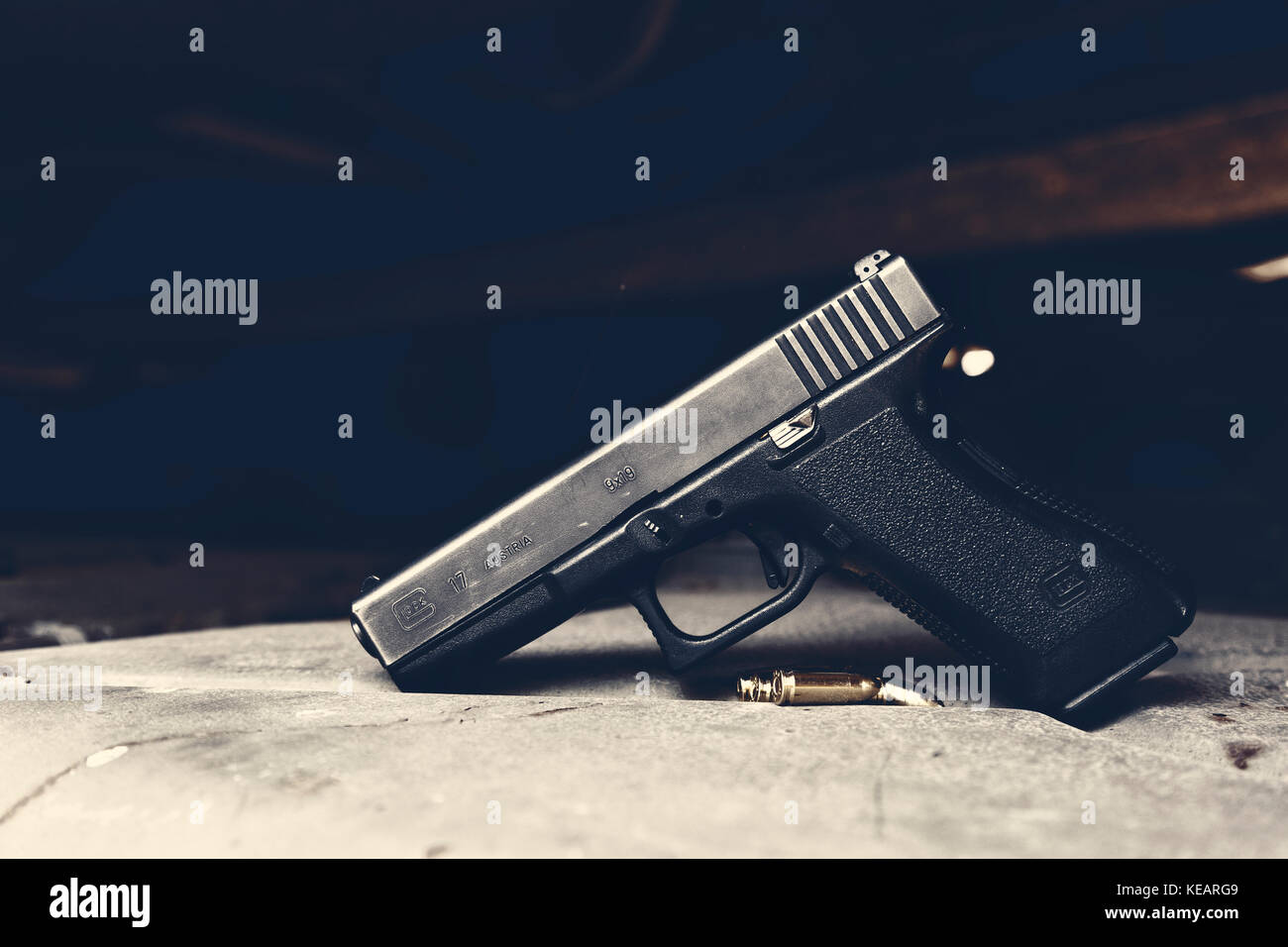 Pistolet glock 17 Banque D'Images