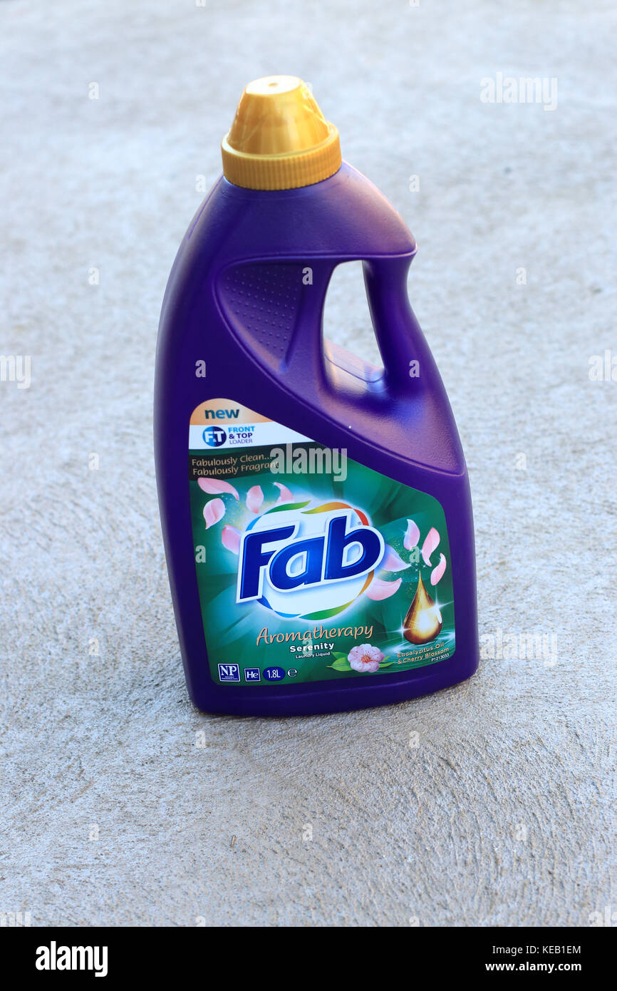 Lave-fab isolé liquide Banque D'Images