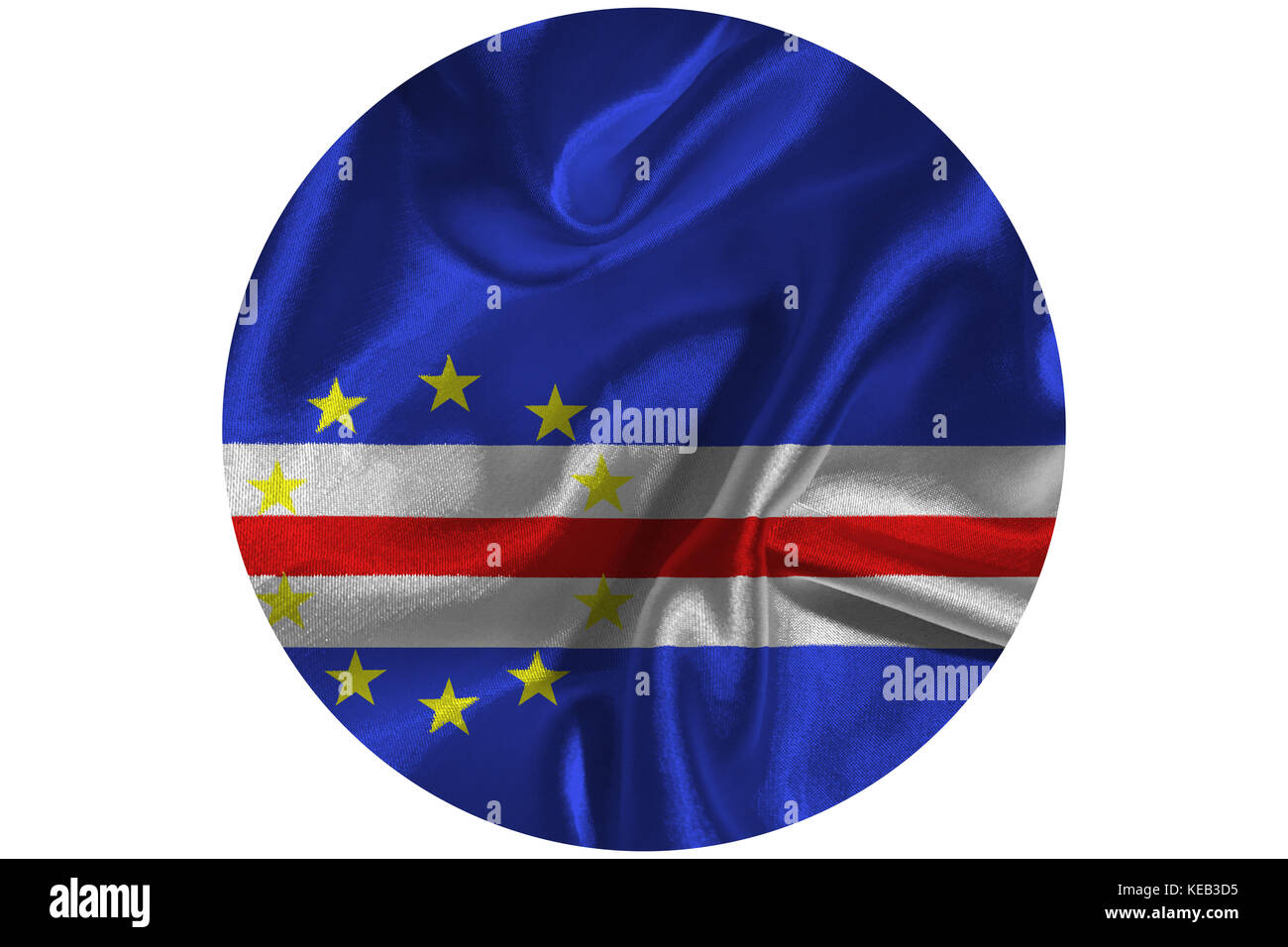 Cape Verde national flag 3D illustration symbole Banque D'Images