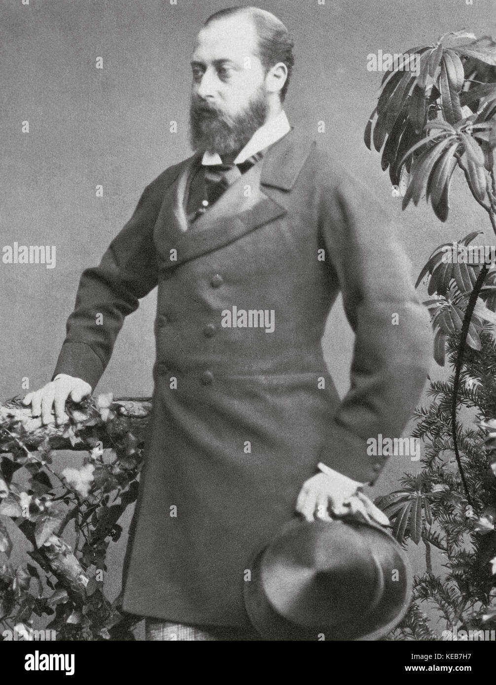 Édouard VII (1841-1910). roi du Royaume-Uni et les dominions britanniques et l'empereur de l'Inde à partir de 1901 jusqu'à sa mort en 1910. portrait. la photographie. Banque D'Images