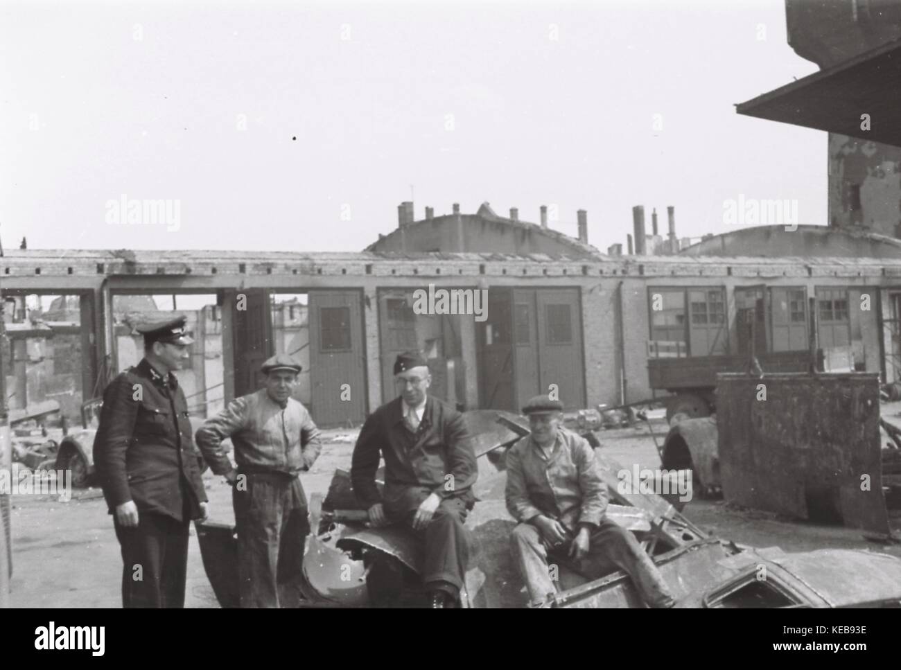 Mai 1943, Frankfurt am Main. véhicules ont été une partie de