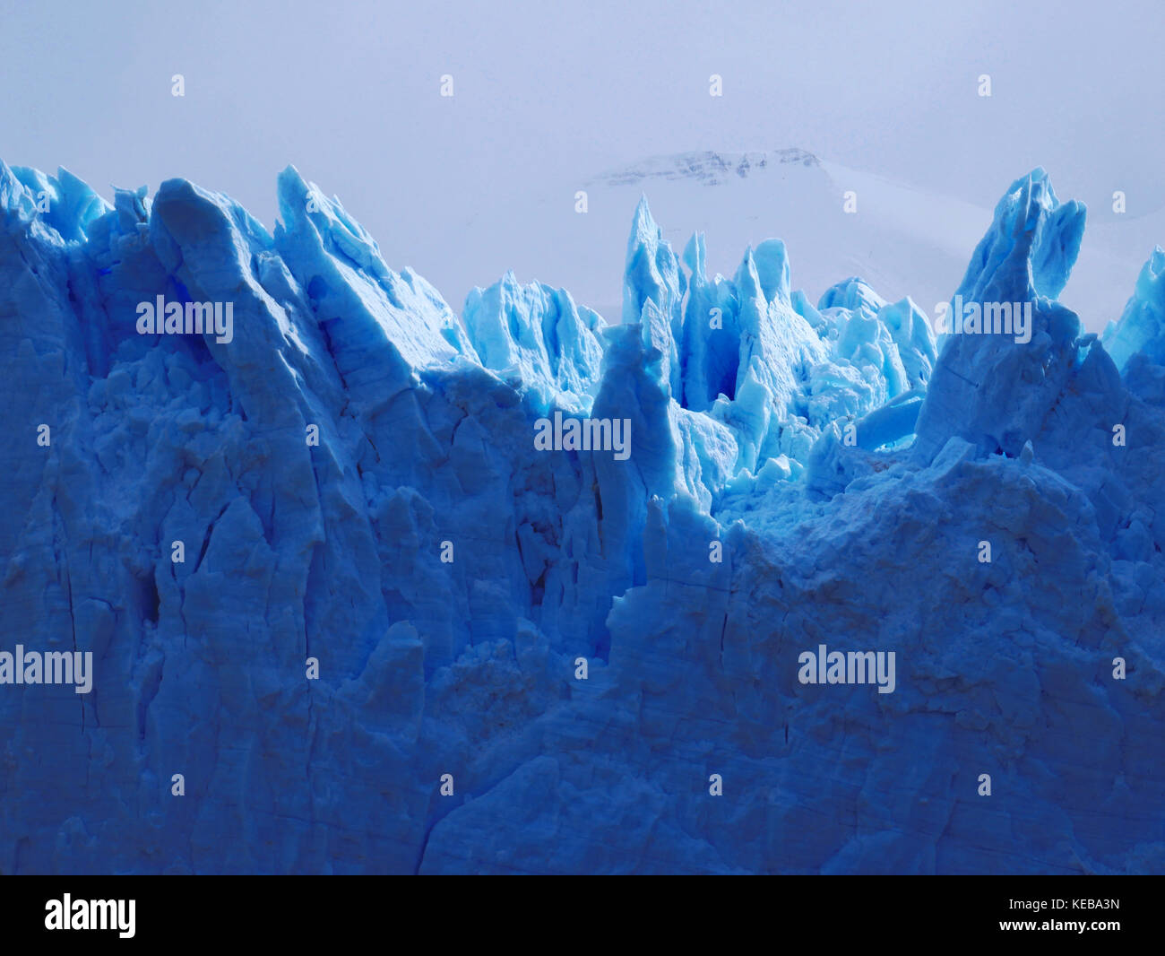 Le glacier Perito Moreno, Lago Argentino, Argentine Banque D'Images