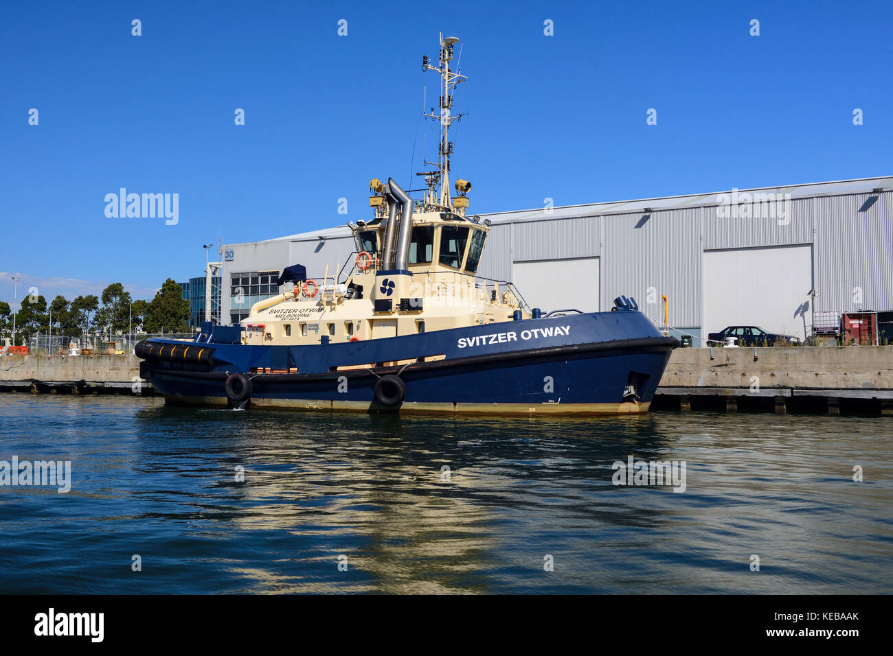 Remorqueur sur la rivière Yarra, Melbourne, Victoria, Australie Banque D'Images