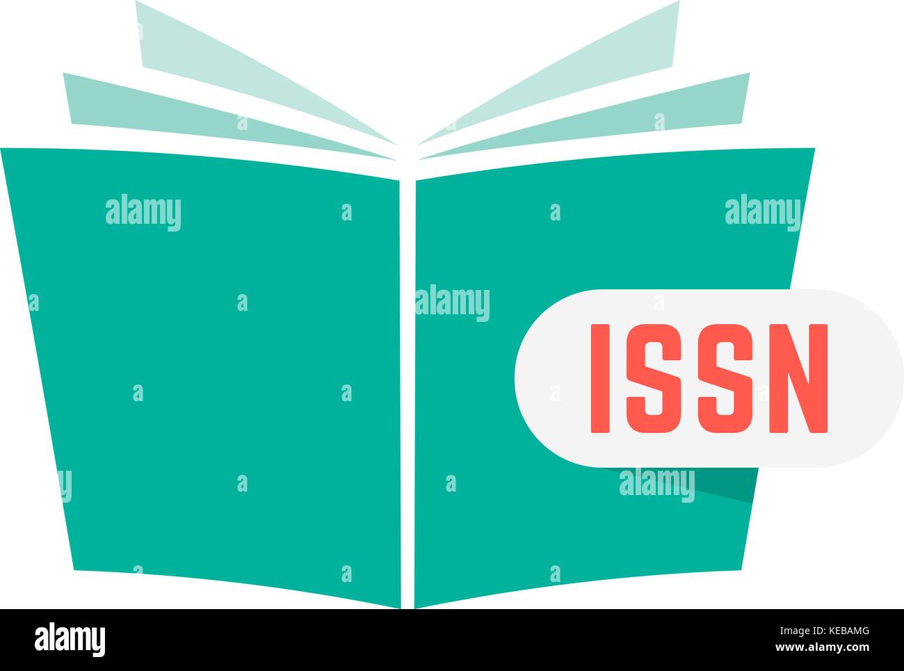 Issn signe avec green book Illustration de Vecteur