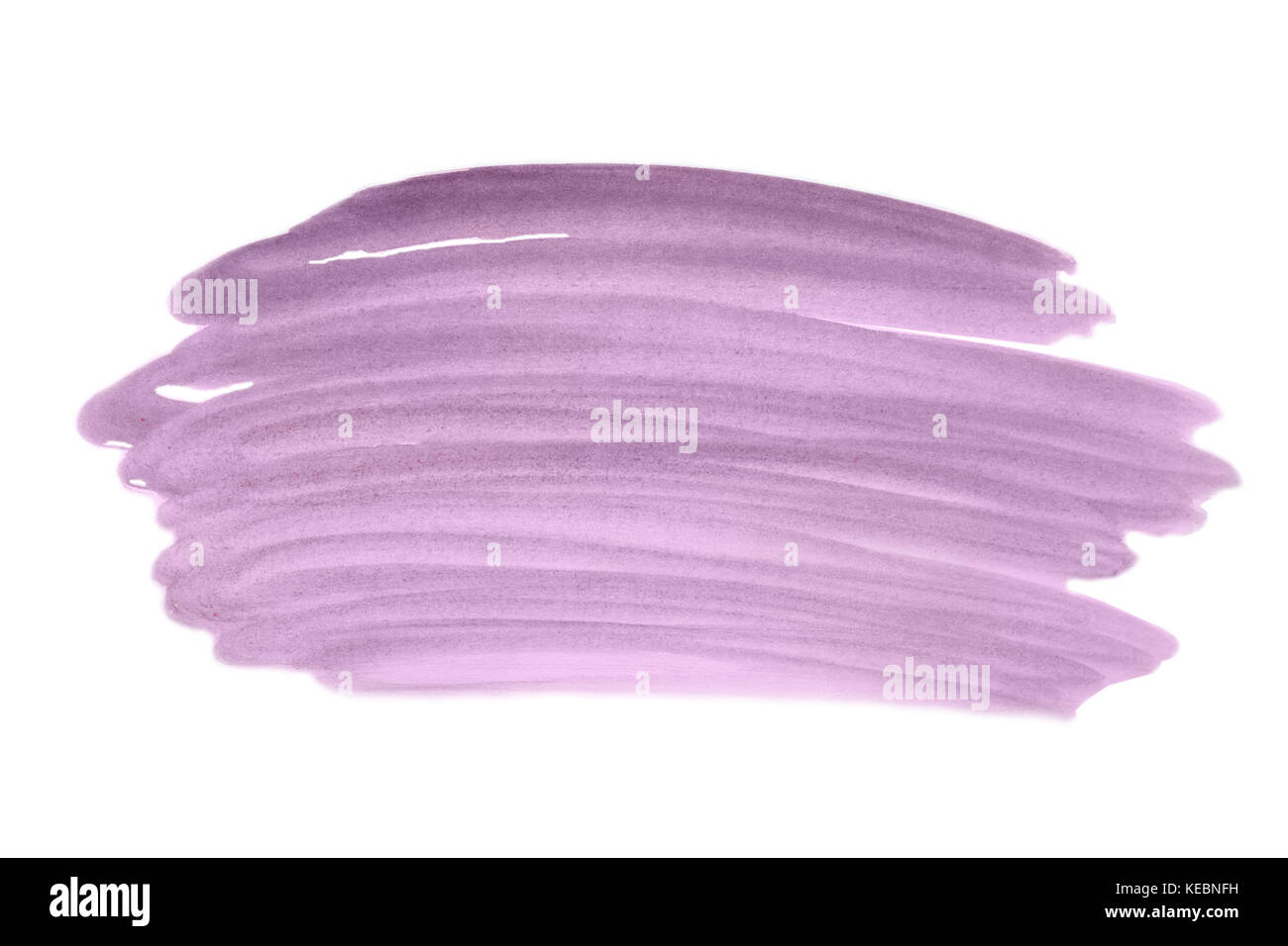 Color splash rose peint à la main à l'aquarelle sur fond blanc, la décoration artistique ou d'arrière-plan Banque D'Images