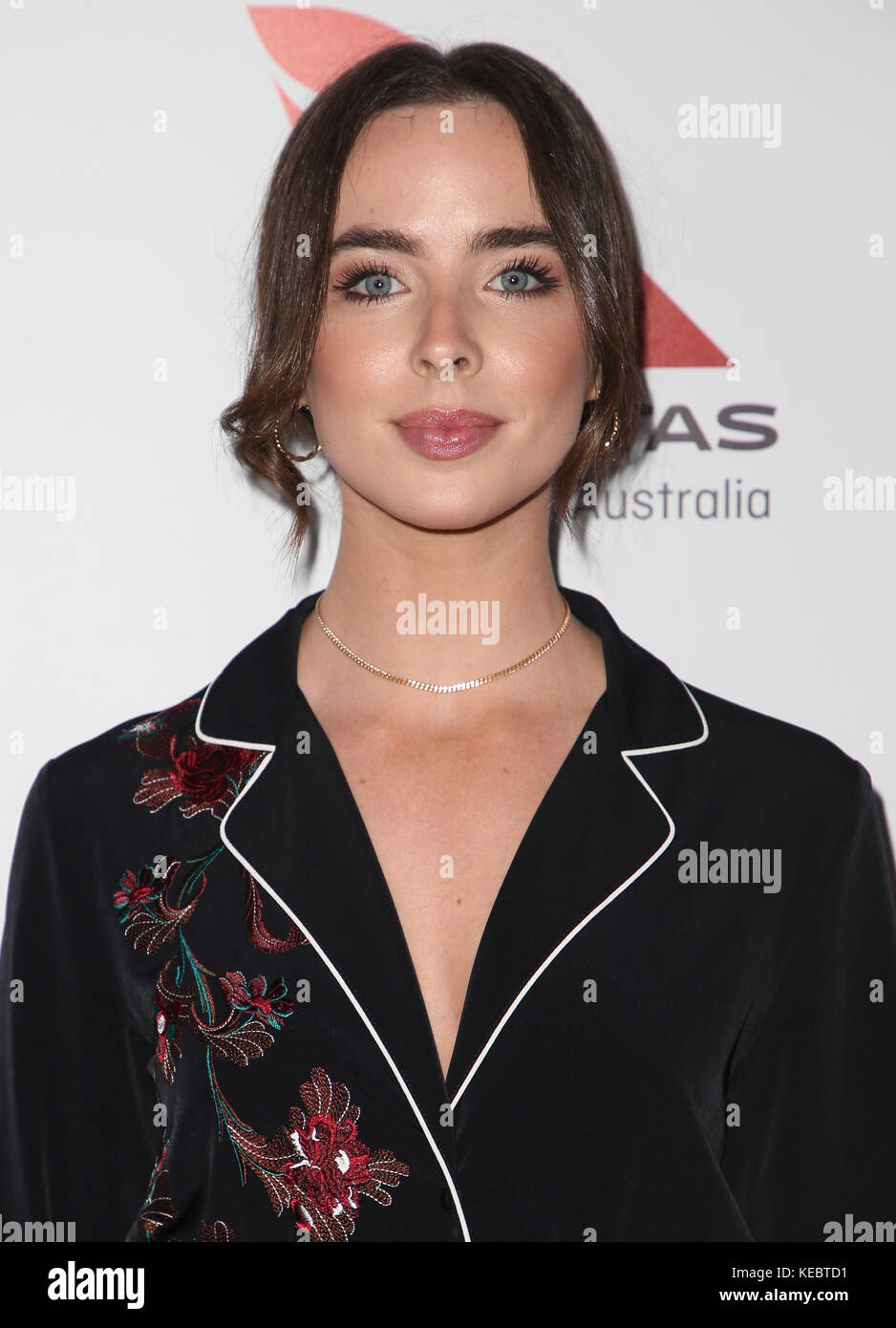 Hollywood, Ca. 18 octobre 2017. Ashleigh Brewer, lors de la sixième édition annuelle des Australiens en cinéma Awards à NeueHouse Hollywood à Los Angeles, Californie, le 18 octobre 2017. Crédit: Faye Sadou/Media Punch/Alay Live News Banque D'Images