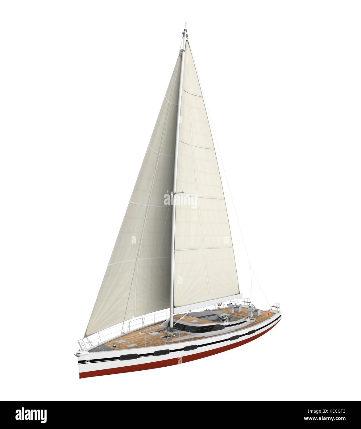 Isolé de voilier Banque D'Images