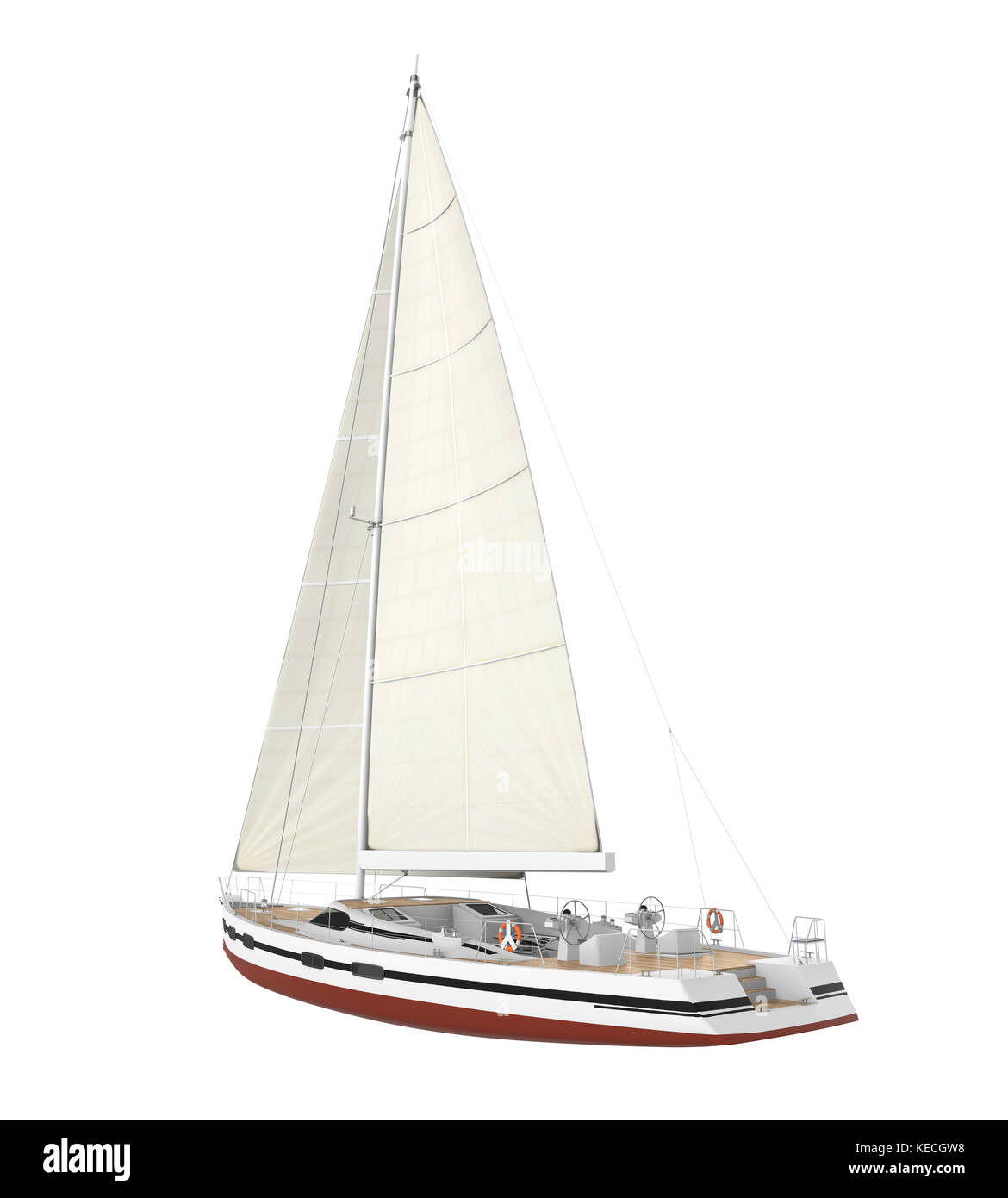 Isolé de voilier Banque D'Images
