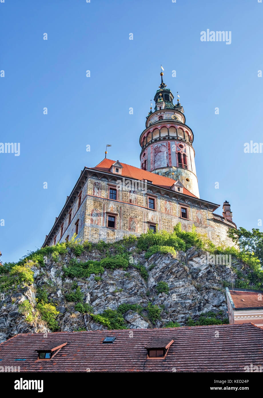 Cesky Krumlov en Bohême du sud en République tchèque Banque D'Images