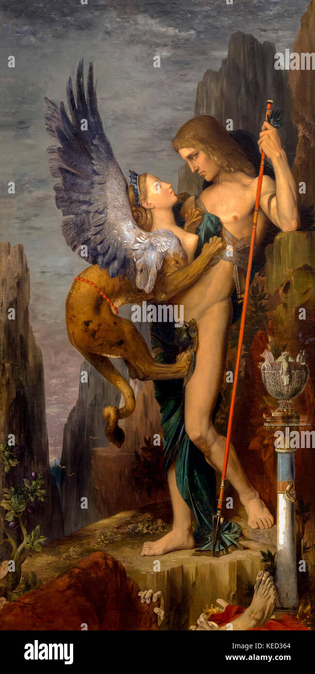 Œdipe et le sphinx, Gustave Moreau,