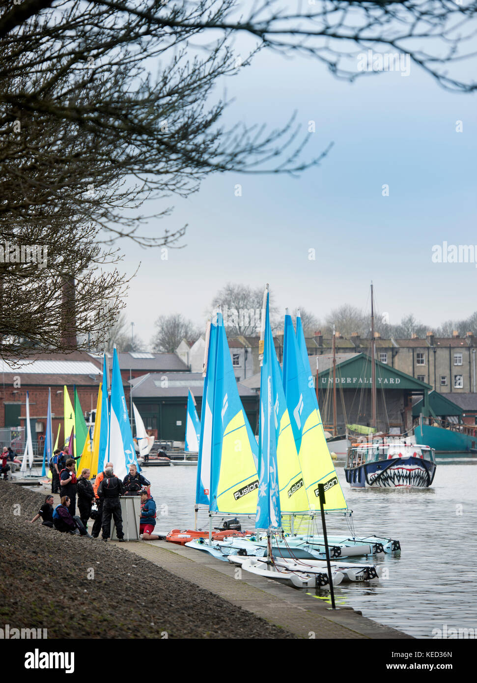 Yachting Marina à Bristol UK Banque D'Images