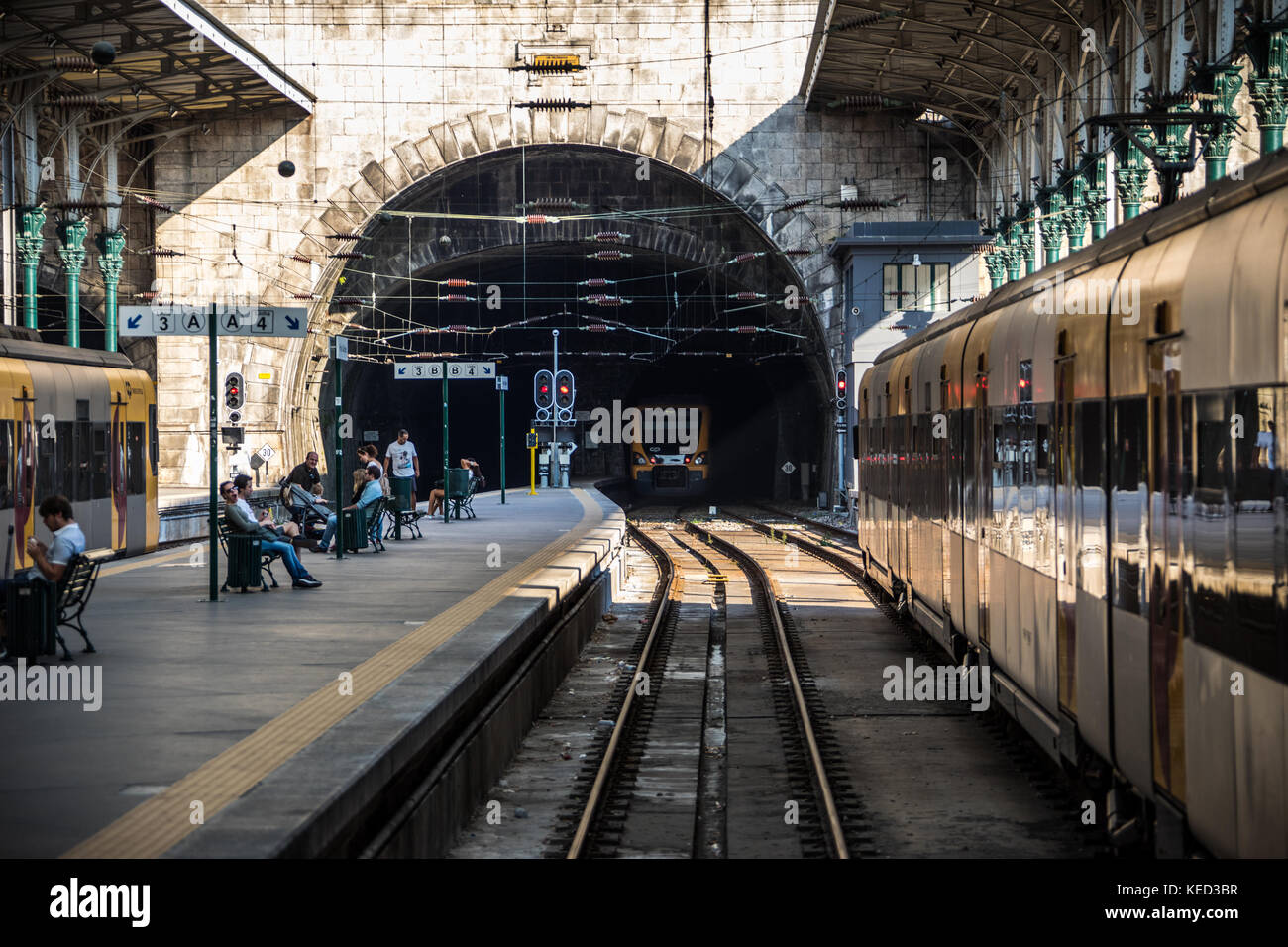 La gare de São Bento, Porto, Portugal Banque D'Images