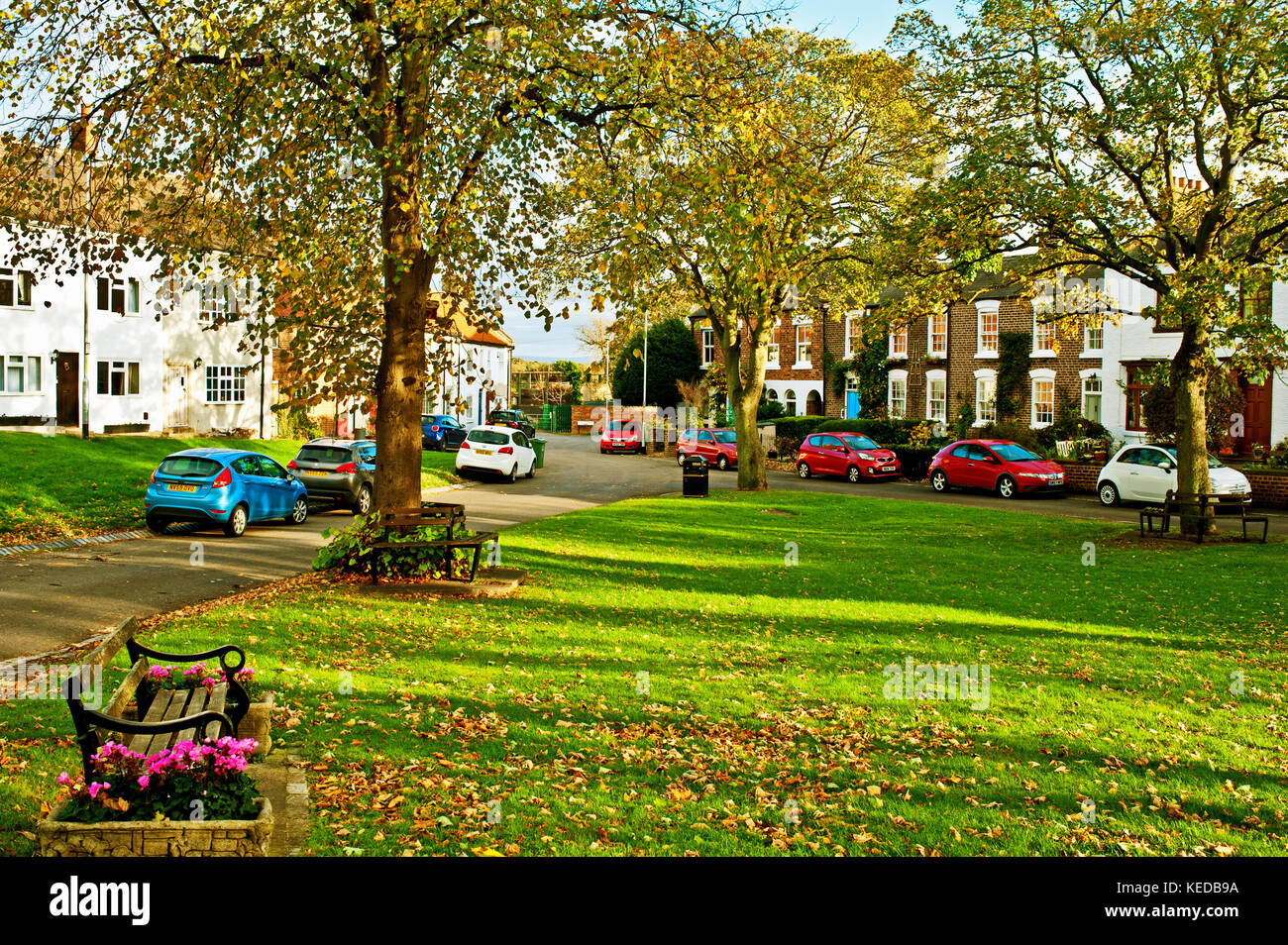 Egglescliffe on Tees Yarm, Village Banque D'Images