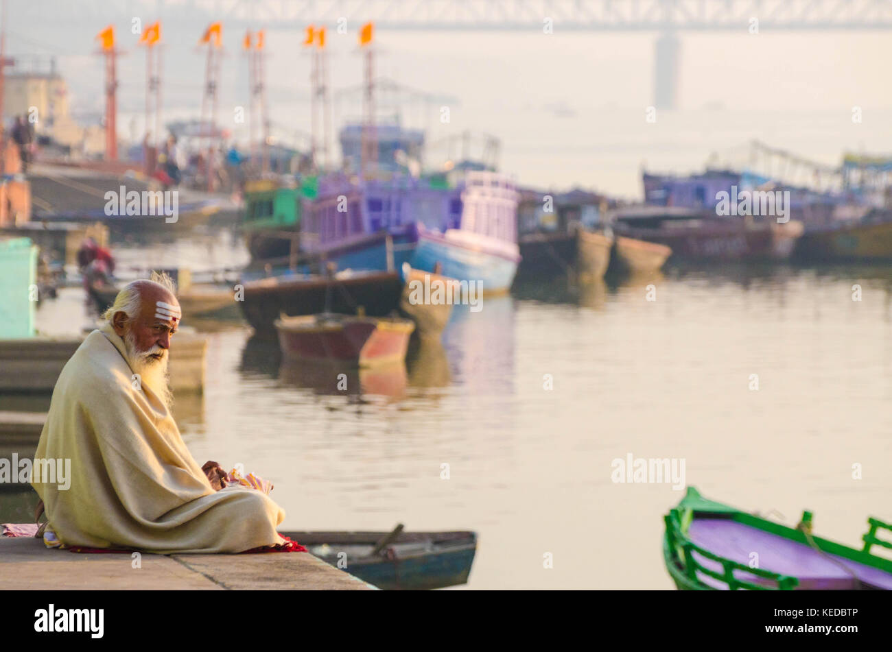 Varnasi. La ville la plus ancienne de l'Inde. Certains disent, la ville la plus ancienne sur terre. Banque D'Images