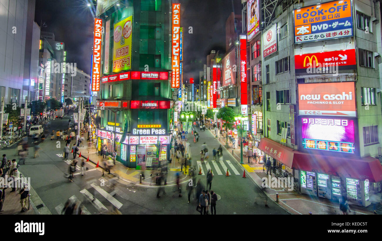Les néons de Tokyo Banque D'Images