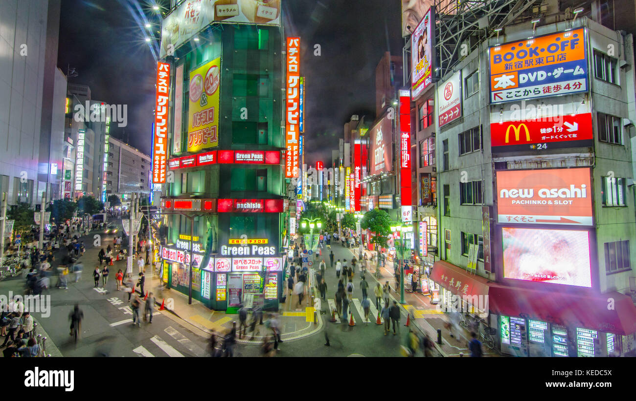 Les néons de Tokyo Banque D'Images