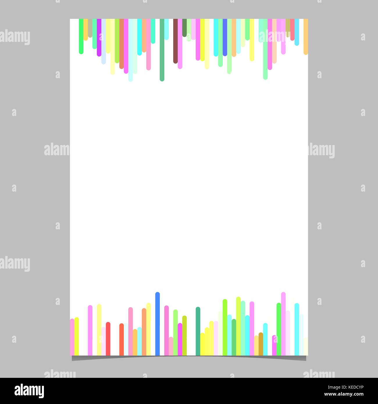 Modèle de brochure résumé de la verticale bandes arrondies Illustration de Vecteur