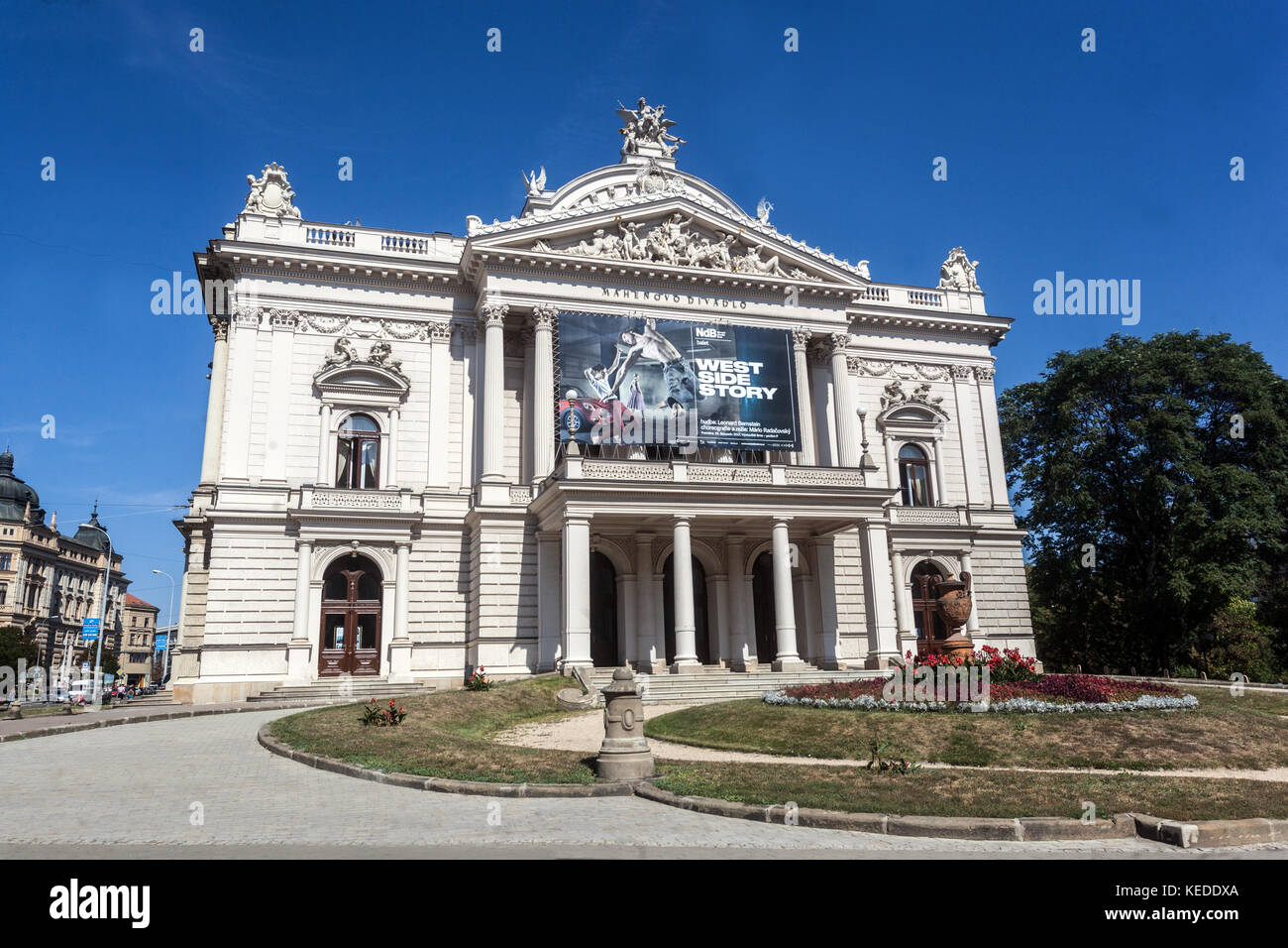 Mahenovo divadlo Brno, Moravie, République Tchèque Banque D'Images