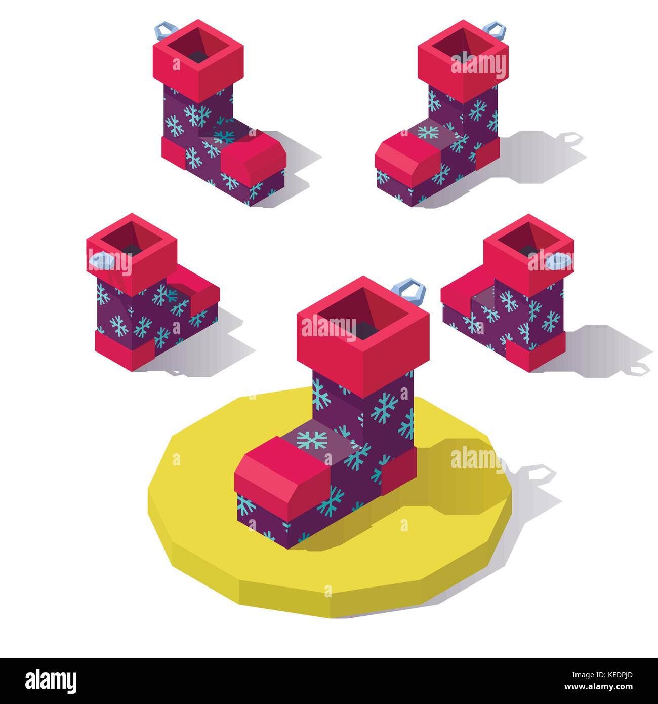 Low poly noël Illustration de Vecteur