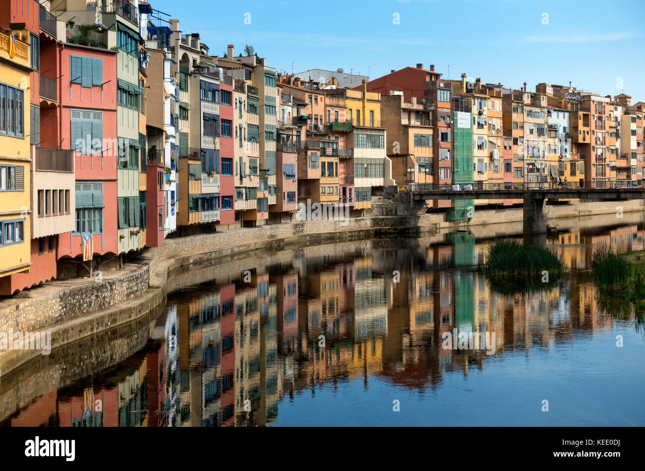 La vieille ville de Gérone.Catalunya.Espagne Banque D'Images