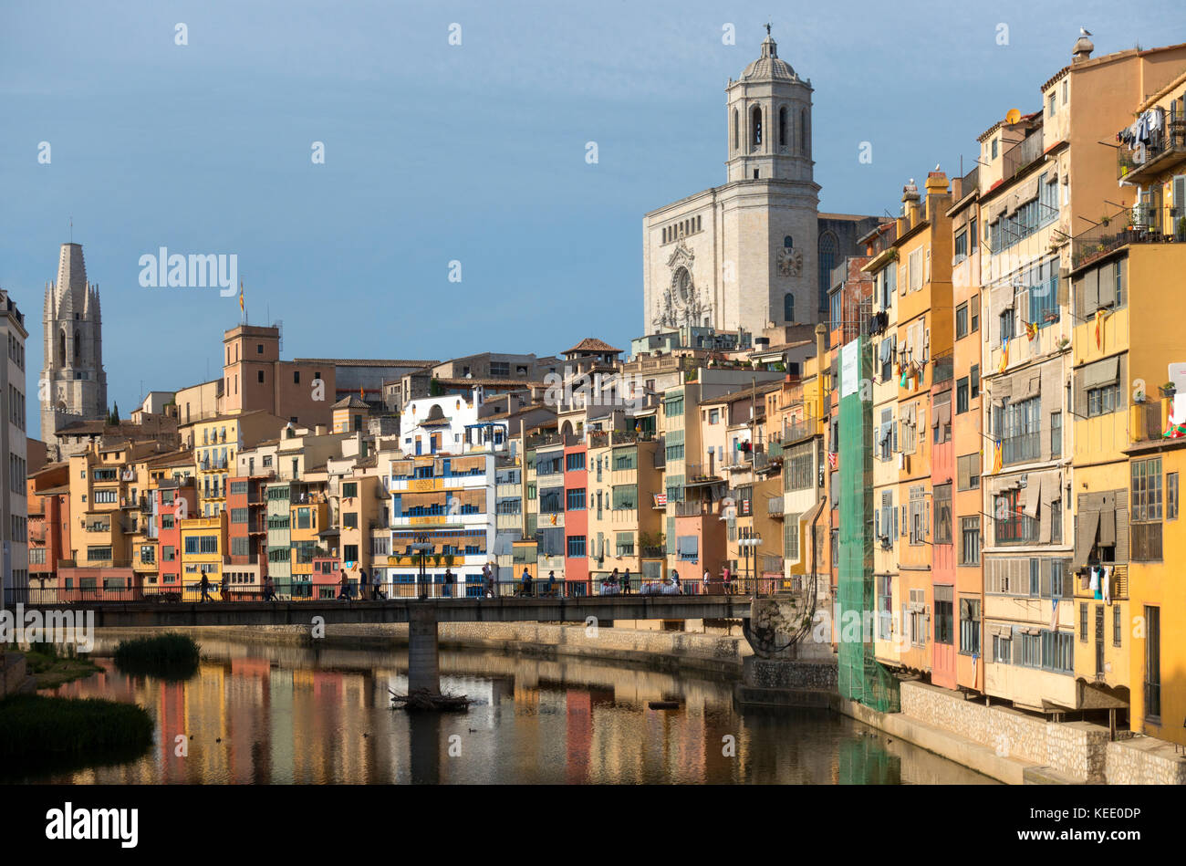 La vieille ville de Gérone.Catalunya.Espagne Banque D'Images