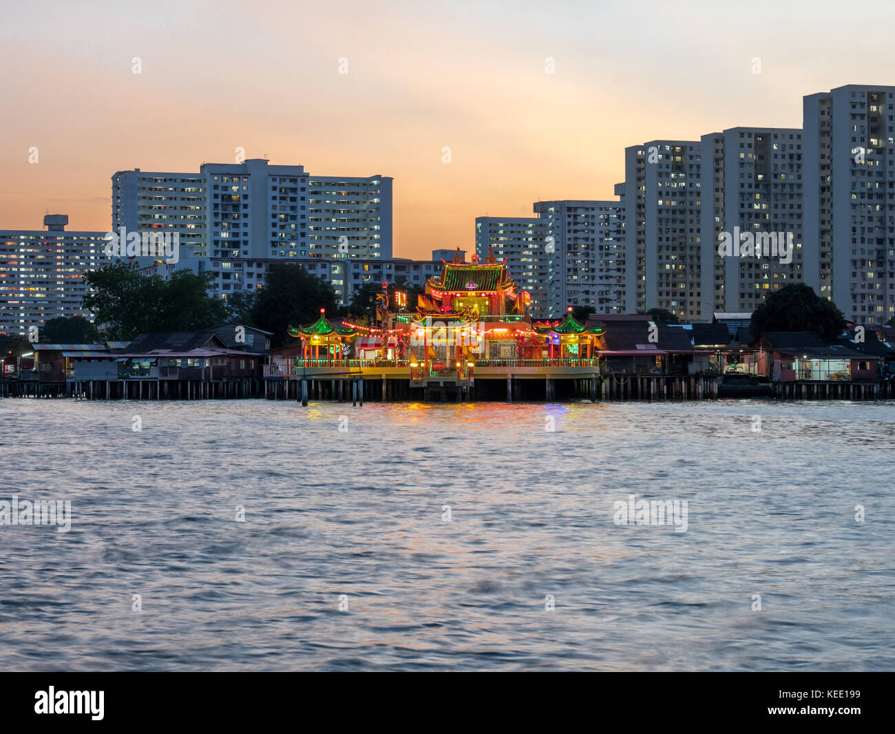 Penang Hean Boo Thean Kuan Yin Temple Bouddhiste, la Malaisie Banque D'Images