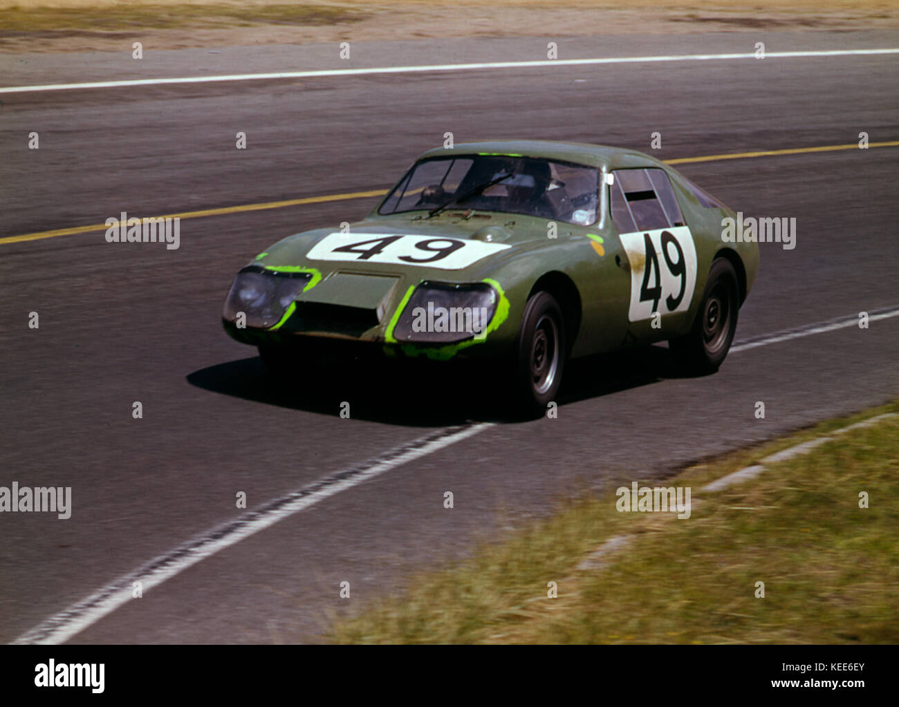 Austin Healey sprite, Hawkins-Rhodes 1965 Le mans Banque D'Images