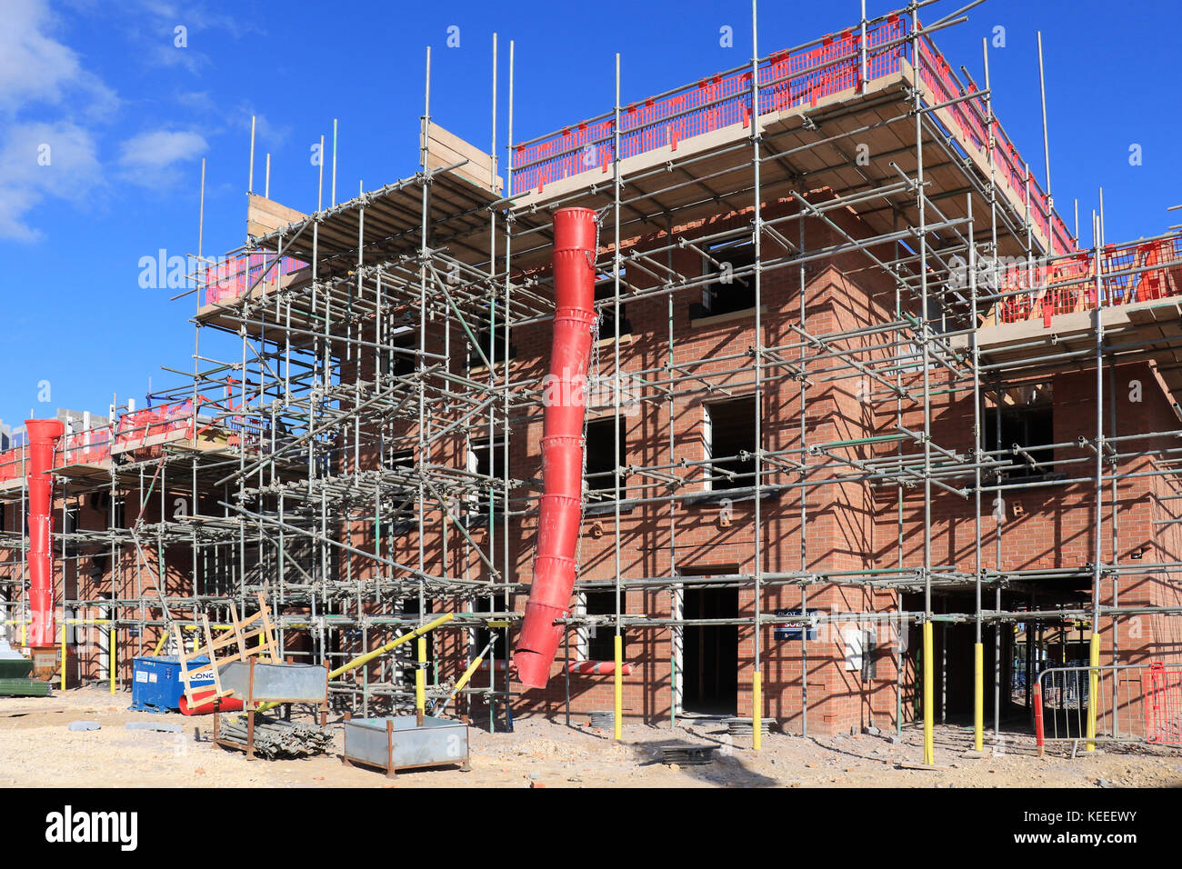 Développement de nouveaux logements, Grantham, Lincolnshire, Angleterre, RU Banque D'Images