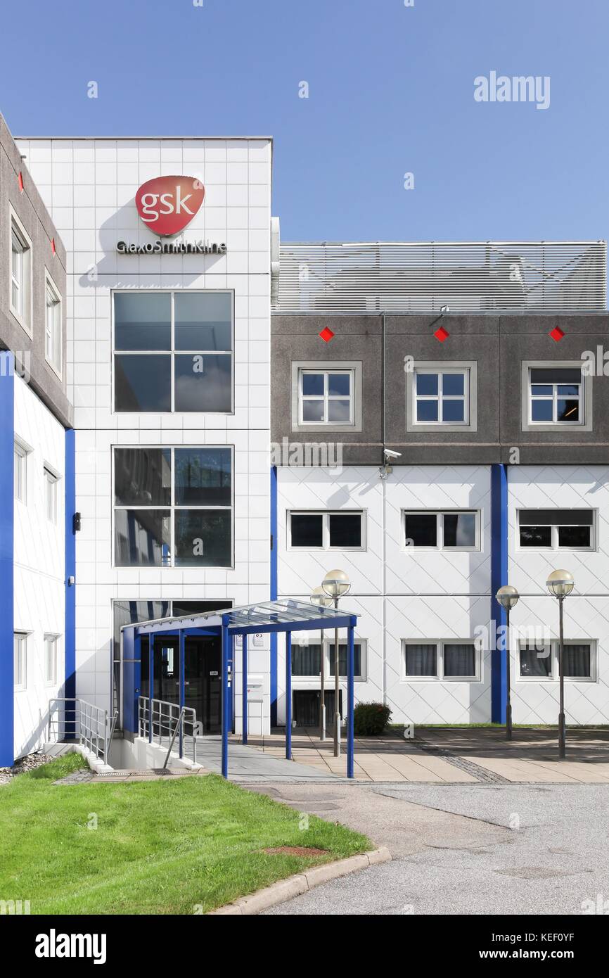 Brondby, Danemark - septembre 10, 2017 glaxosmithkline : immeuble de bureaux à brondby, danemark Banque D'Images