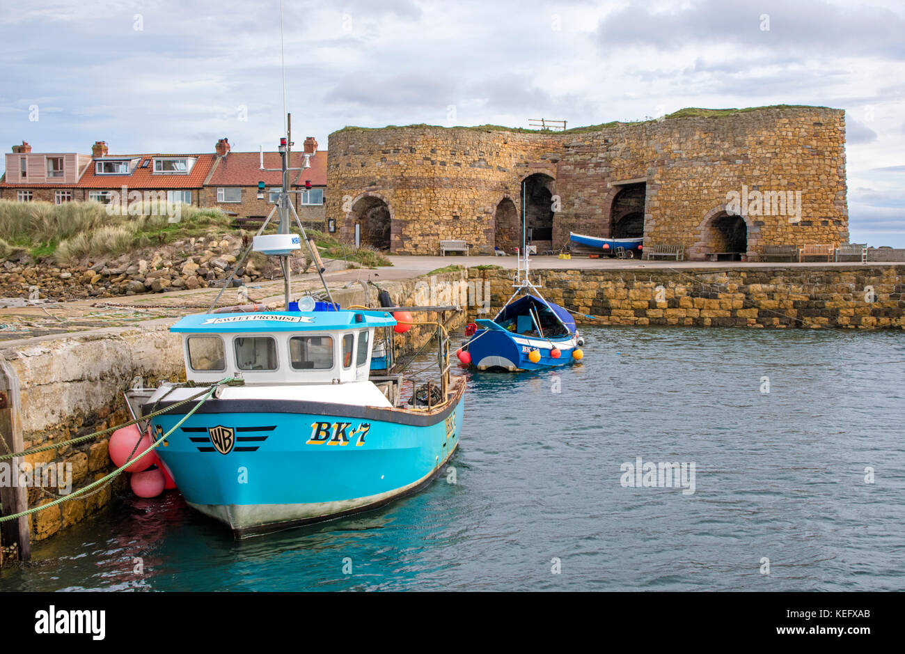 Le port de Northumbrian, Beadnell Northumberland, England, UK Banque D'Images