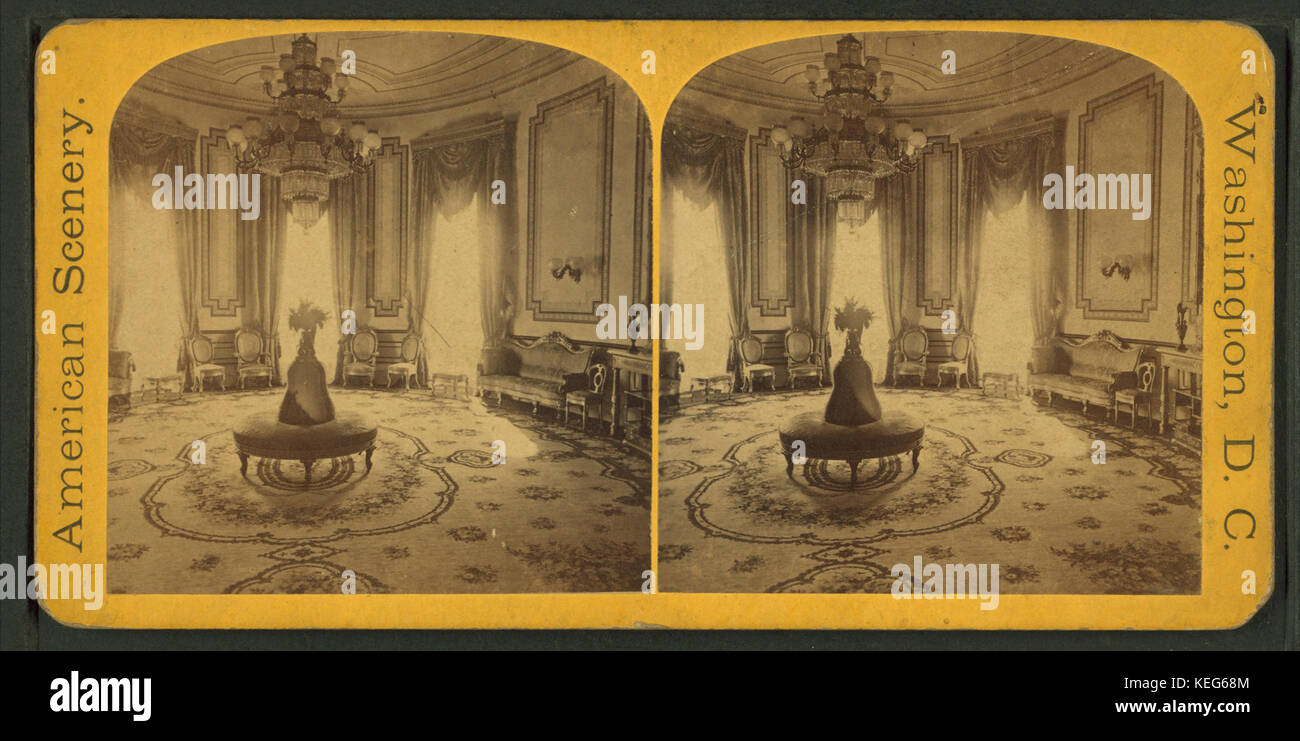 Vue de l'intérieur de la Maison Blanche, à partir de Robert N. Dennis collection de vues stéréoscopiques 2 Banque D'Images Vue de l'intérieur de la Maison Blanche, à partir de Robert N. Dennis collection de vues stéréoscopiques 2 Banque D'Images