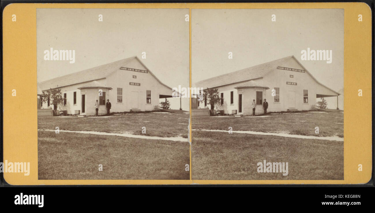 Vue en bout de salle à manger, Silver Spring, à partir de Robert N. Dennis collection de vues stéréoscopiques Banque D'Images