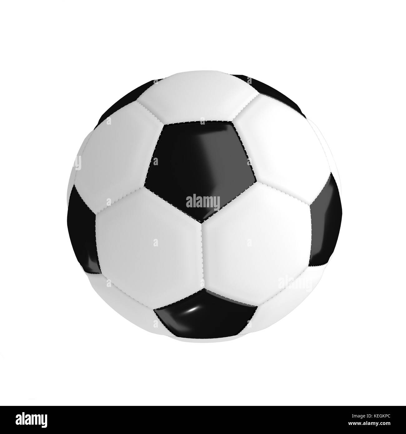 Ballon de soccer ou de football en 3D Rendering Banque D'Images