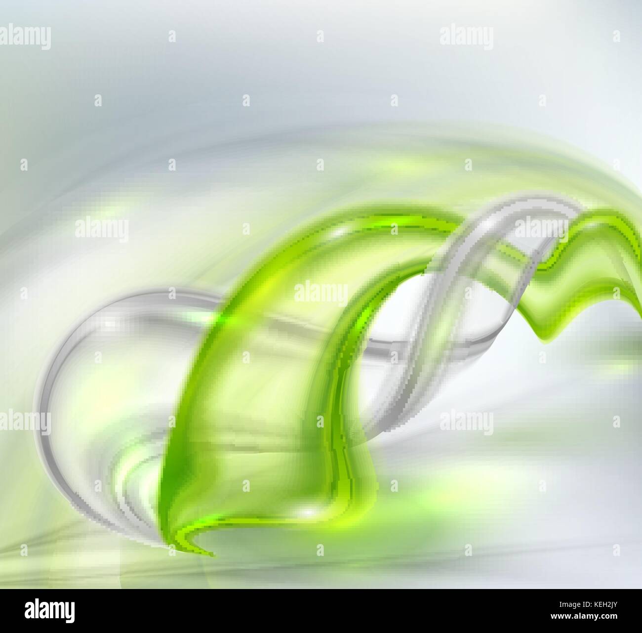 Résumé fond ondulant vert Illustration de Vecteur